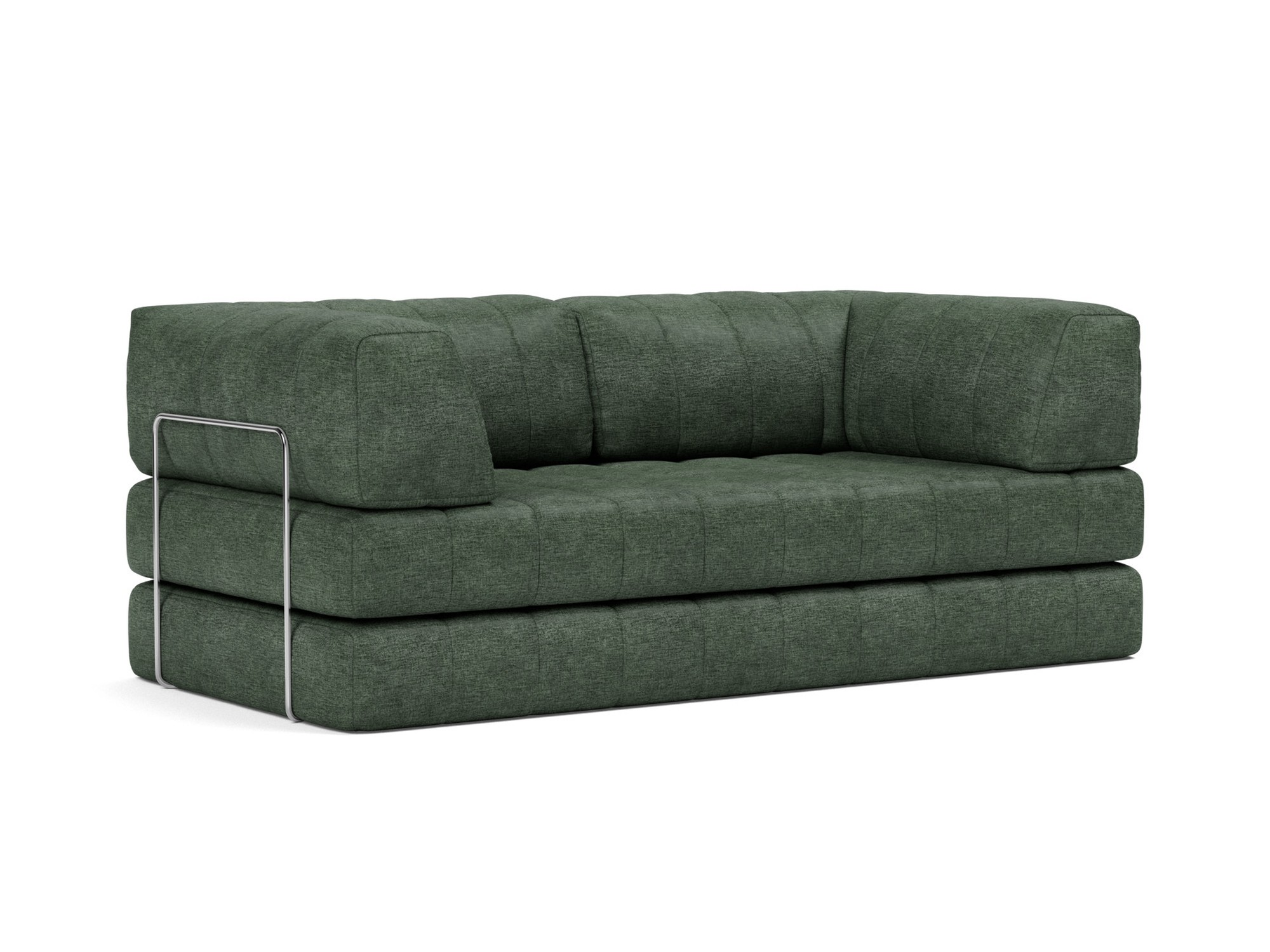 Schlafsofa CozyPad mit Armlehnen Flachgewebe Avella 281-Pine-Green