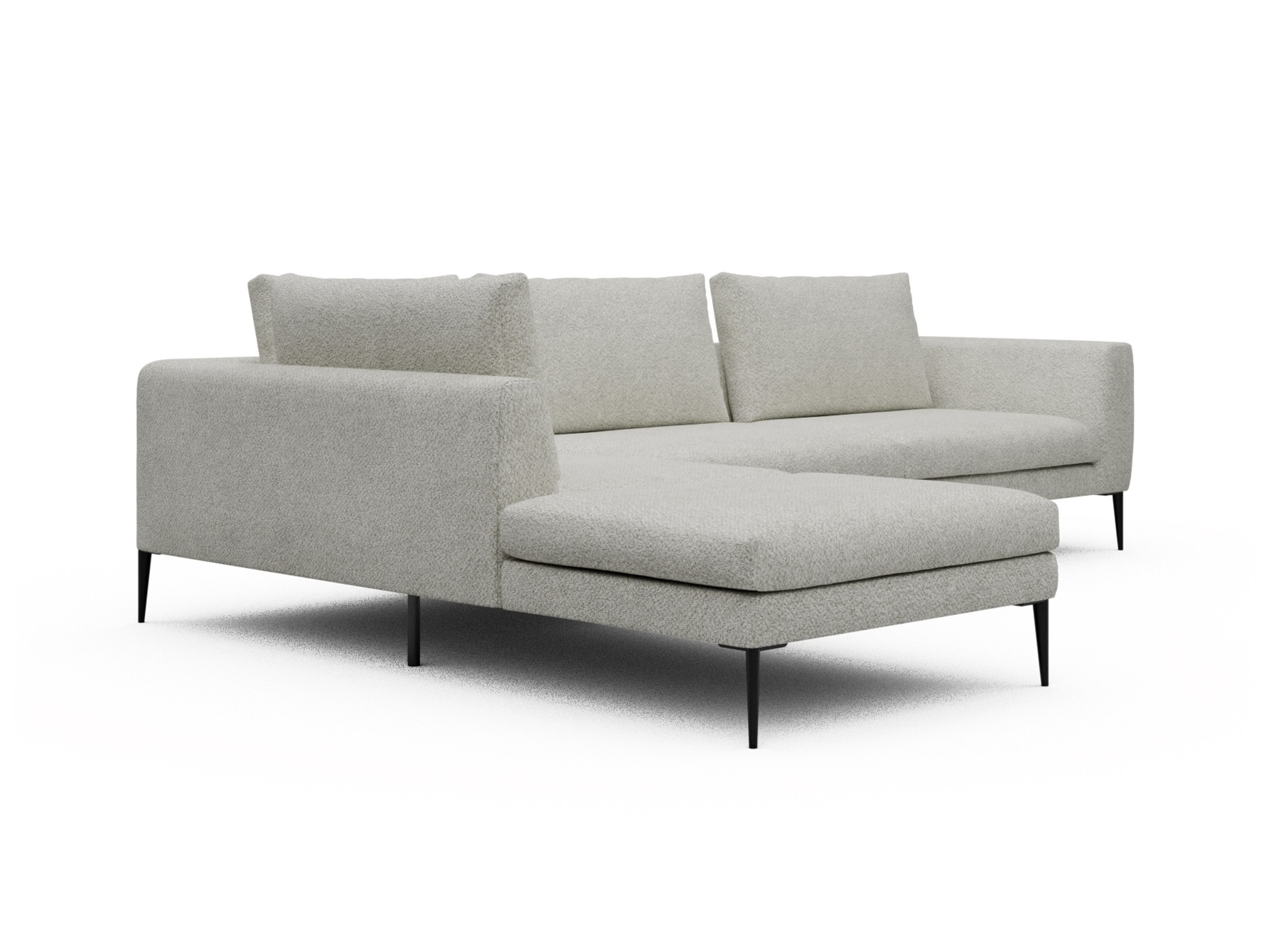 Skandi Home Ecksofa Paul Relax-Ecke links mit 3-Sitzer Vanora-Warm-Sand moebelfaktor
