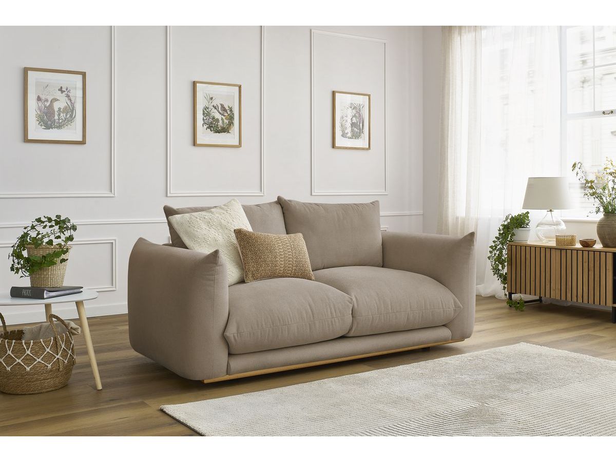 Bobochic Ernest Sofa 2-Sitzer Stoff Taupe