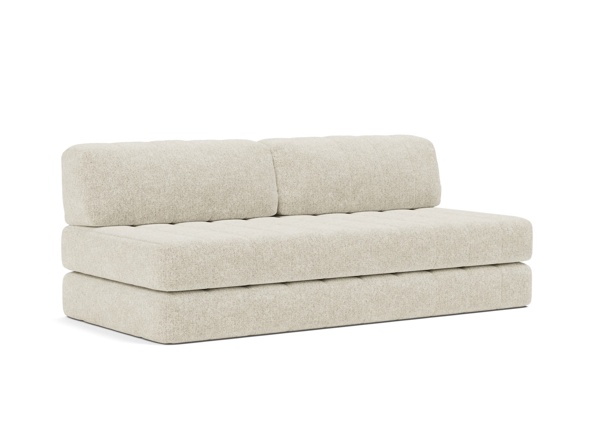 Schlafsofa CozyPad Strukturierter Stoff Taura 357-Off-White