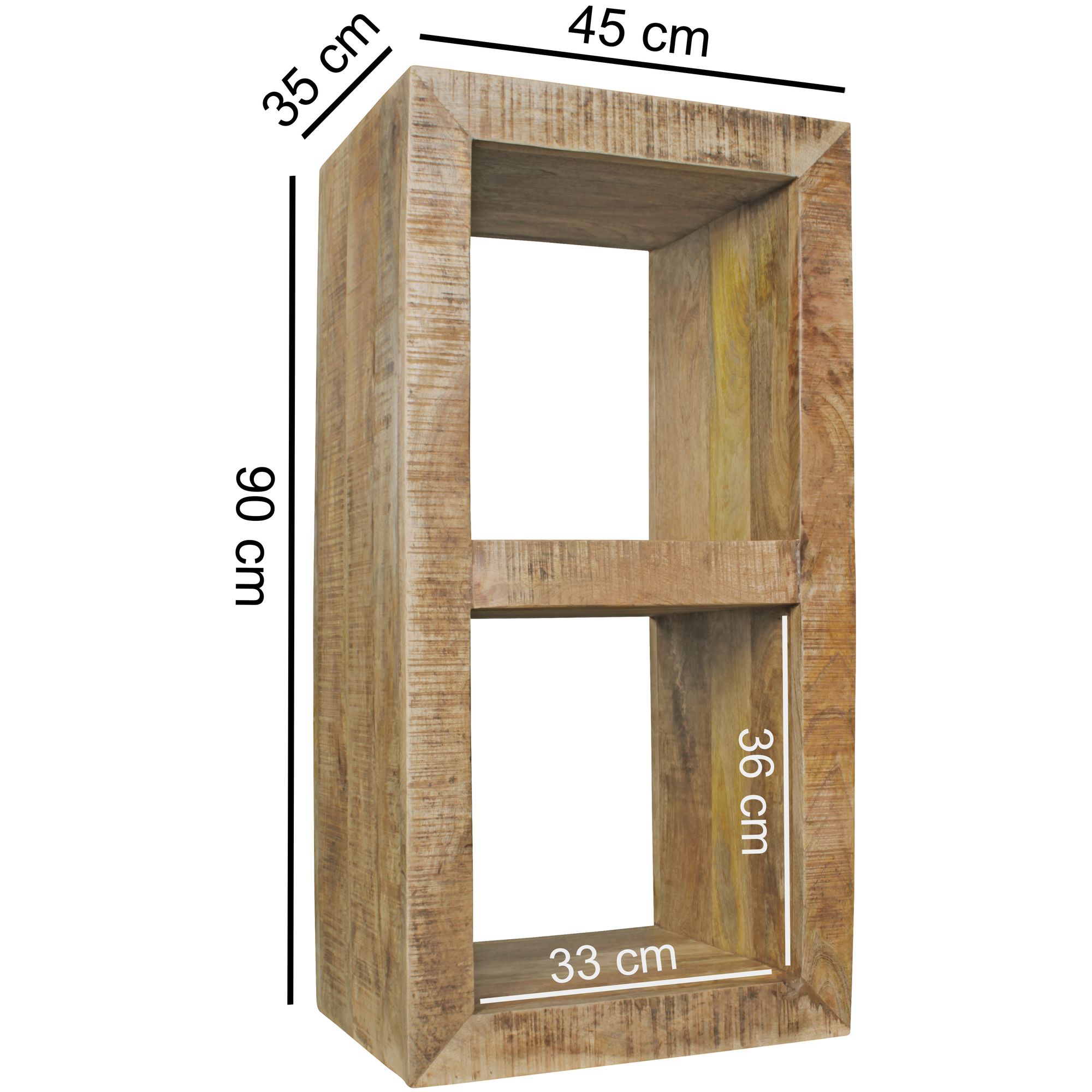 Standregal Samso Mango Massivholz