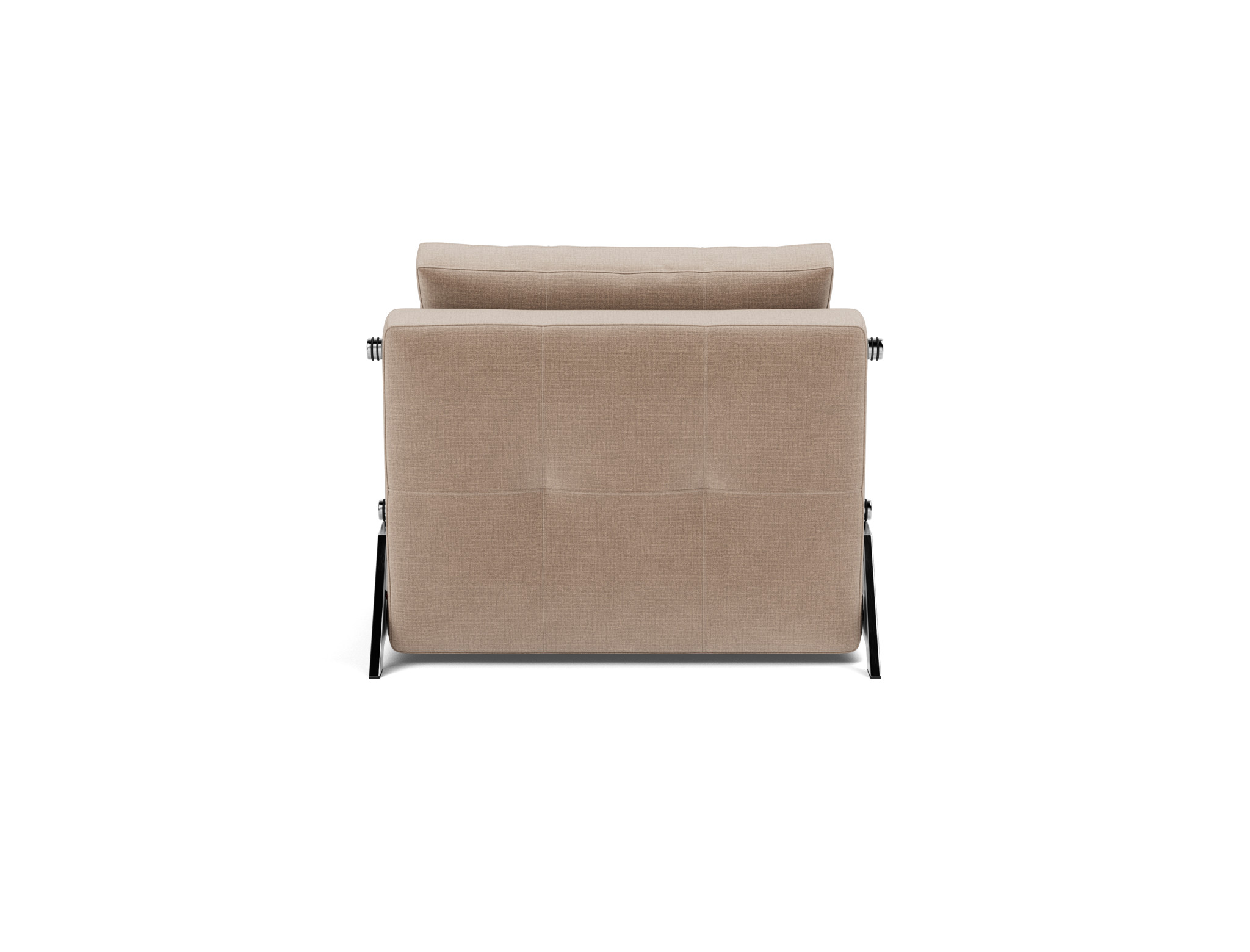 Schlafsessel Cubed 90 Chenille Esina 417-Mocha Beine Chrom