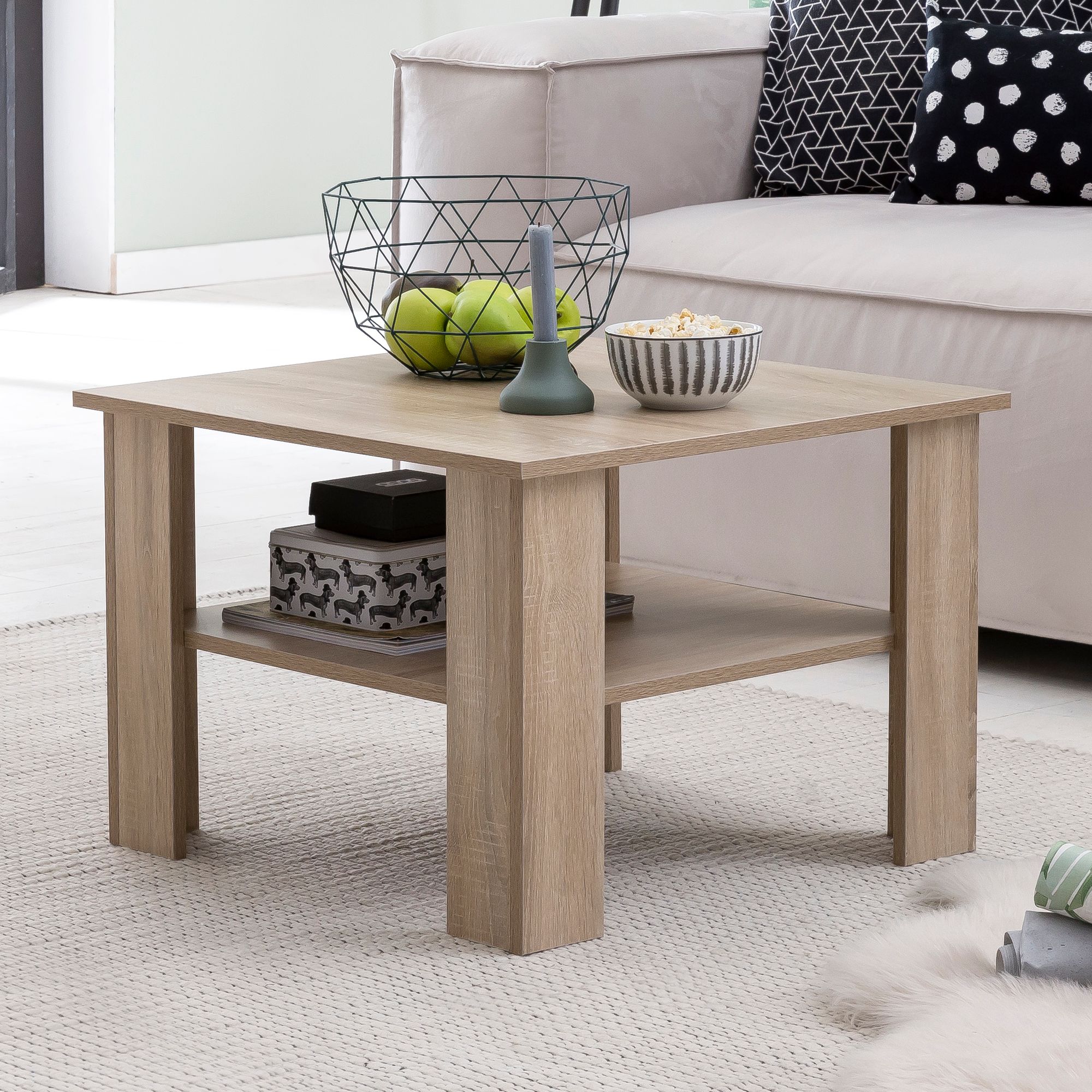Couchtisch Flam Sonoma 60 × 60 × 42 cm