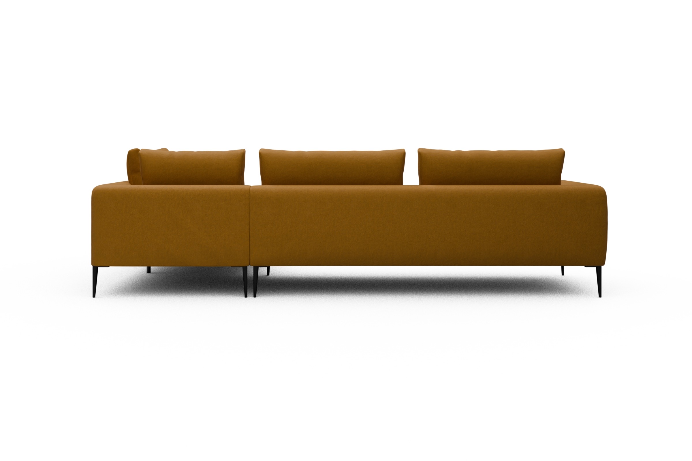 Ecksofa Paul Relax-Ecke links mit 3-Sitzer Satya-Ocre