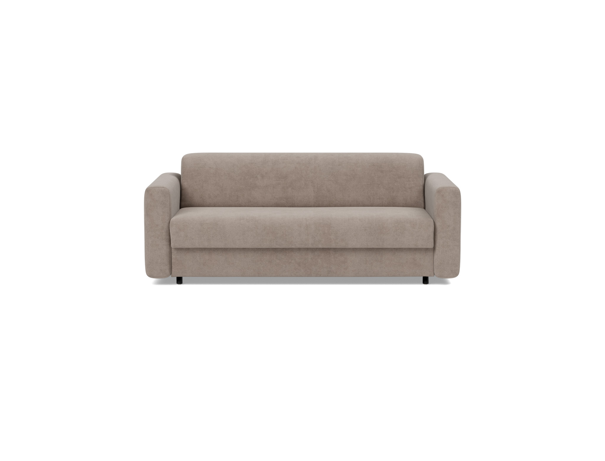 Schlafsofa Killian mit Memory-Matratze 140 Kord Cordufine 318-Beige