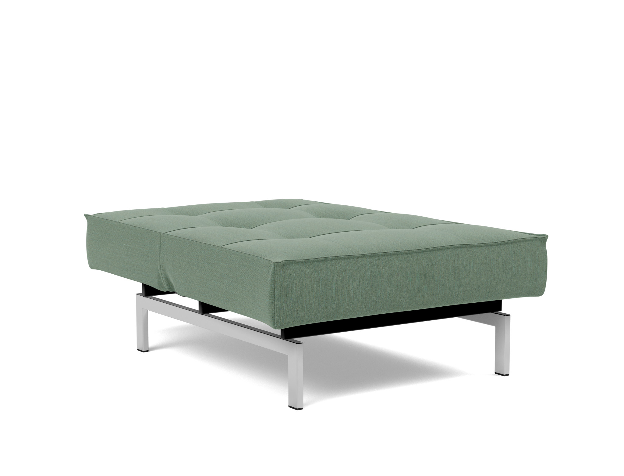 Sessel Splitback Flachgewebe Elegance 518-Green Beine Chrom