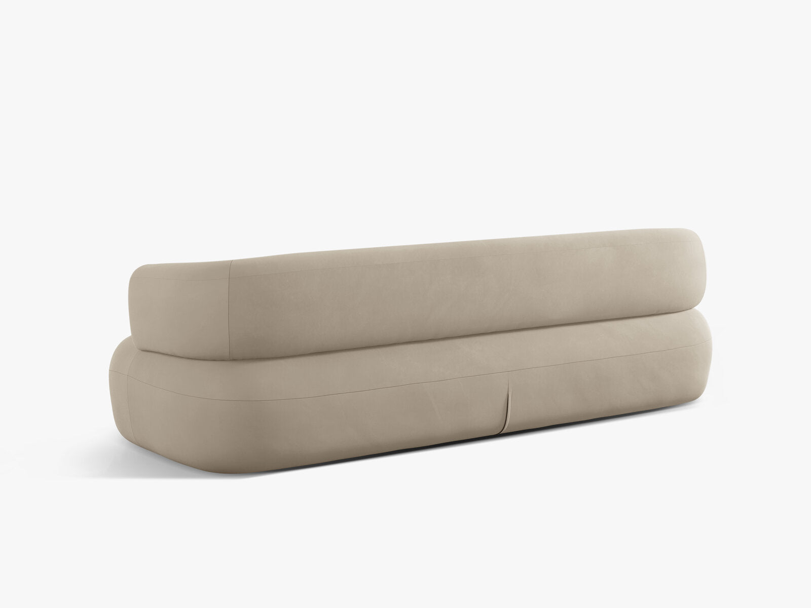 Micadoni Sofa Jenny 4-Sitzer Samt Salvador Beige