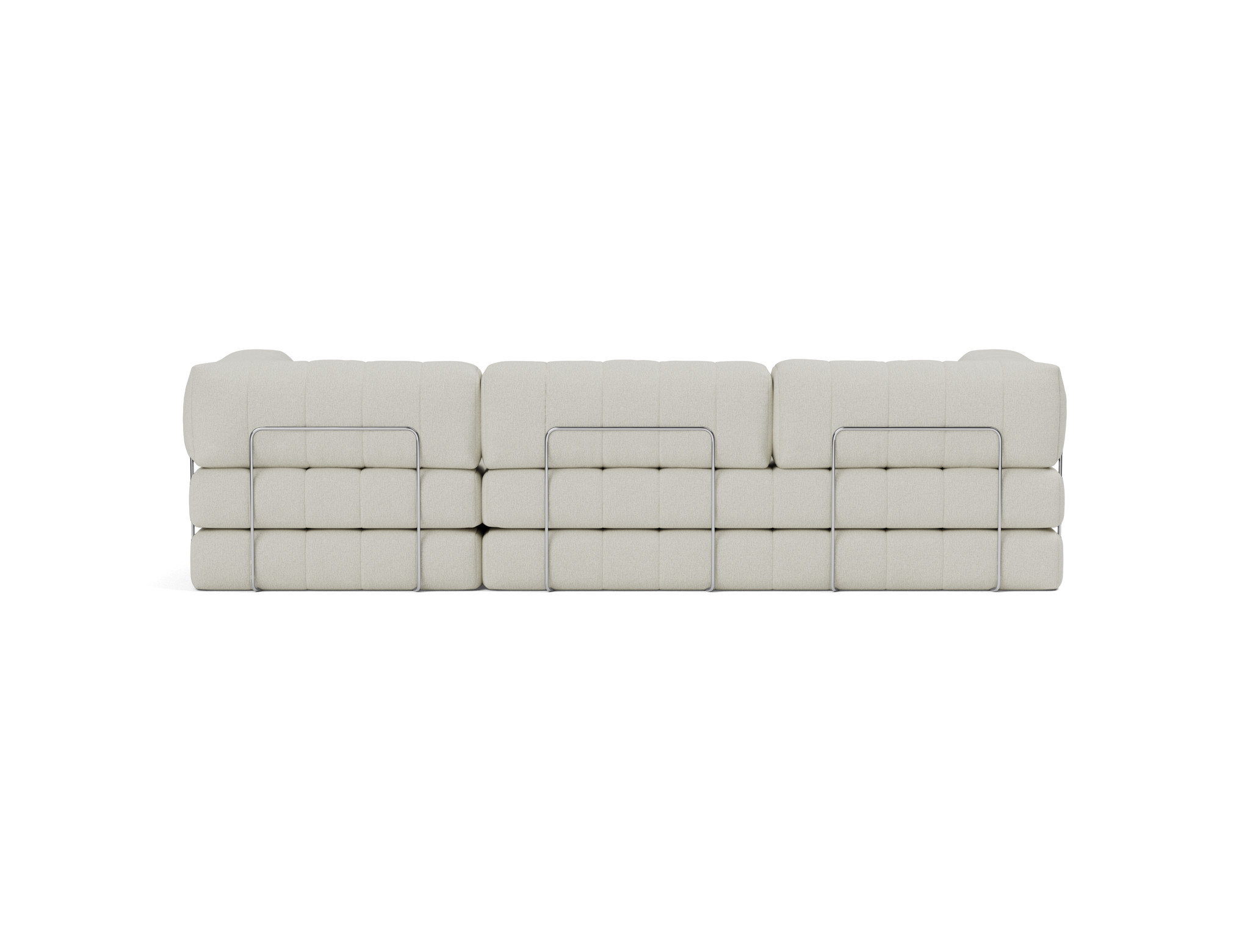 Schlafsofa CozyPad Grand mit Armlehnen Flachgewebe Mixed Dance 527-Natural