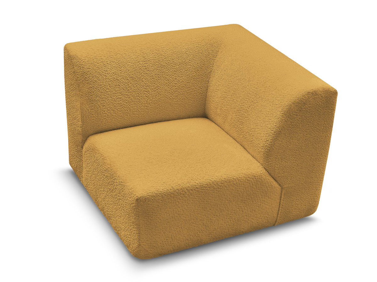 Bobochic Anda Sofa 1-Sitzer Chenille Gelb