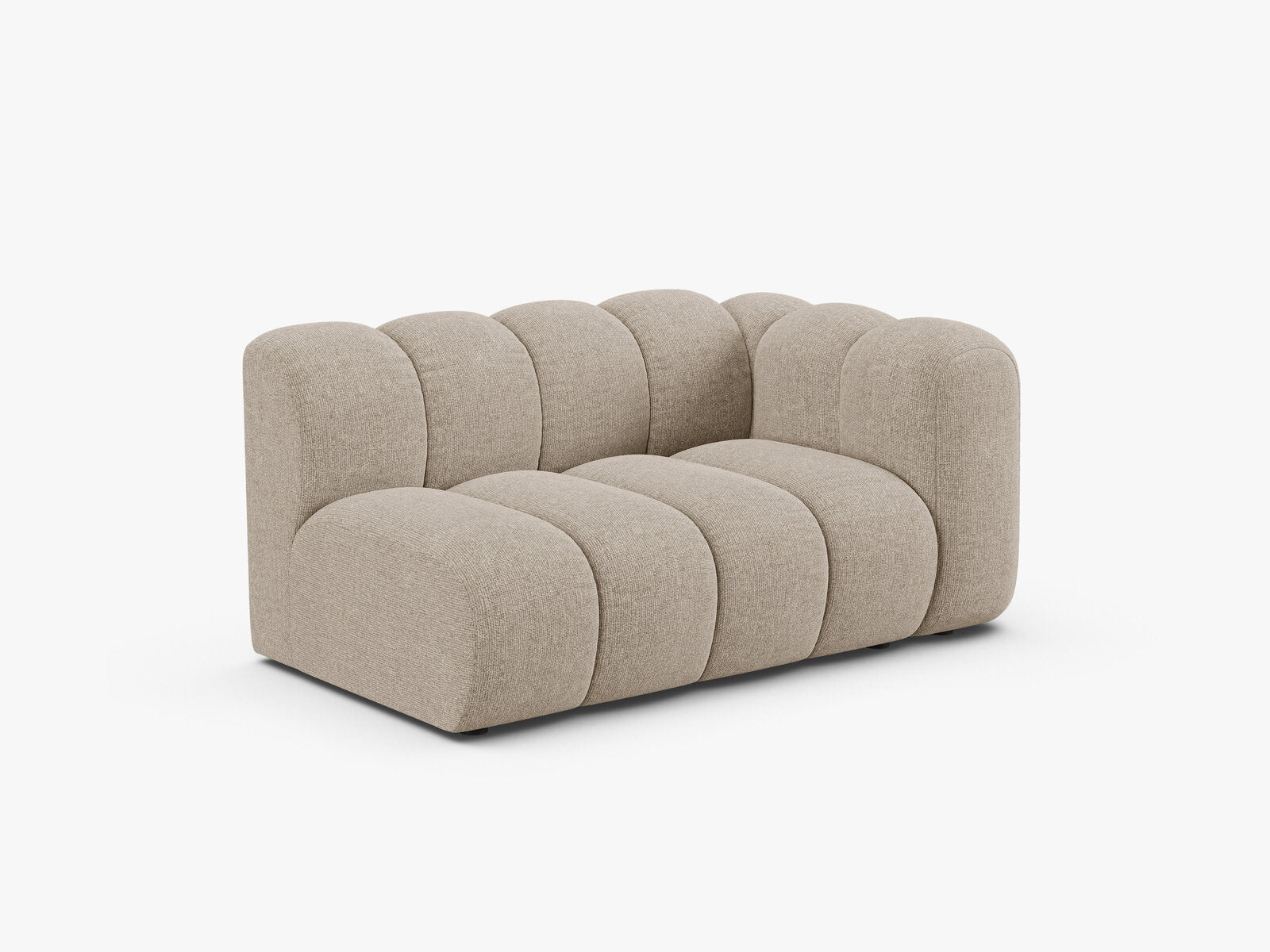Micadoni Modul Lupine 2-Sitzer Chenille Eden Dunkelbeige Rechts