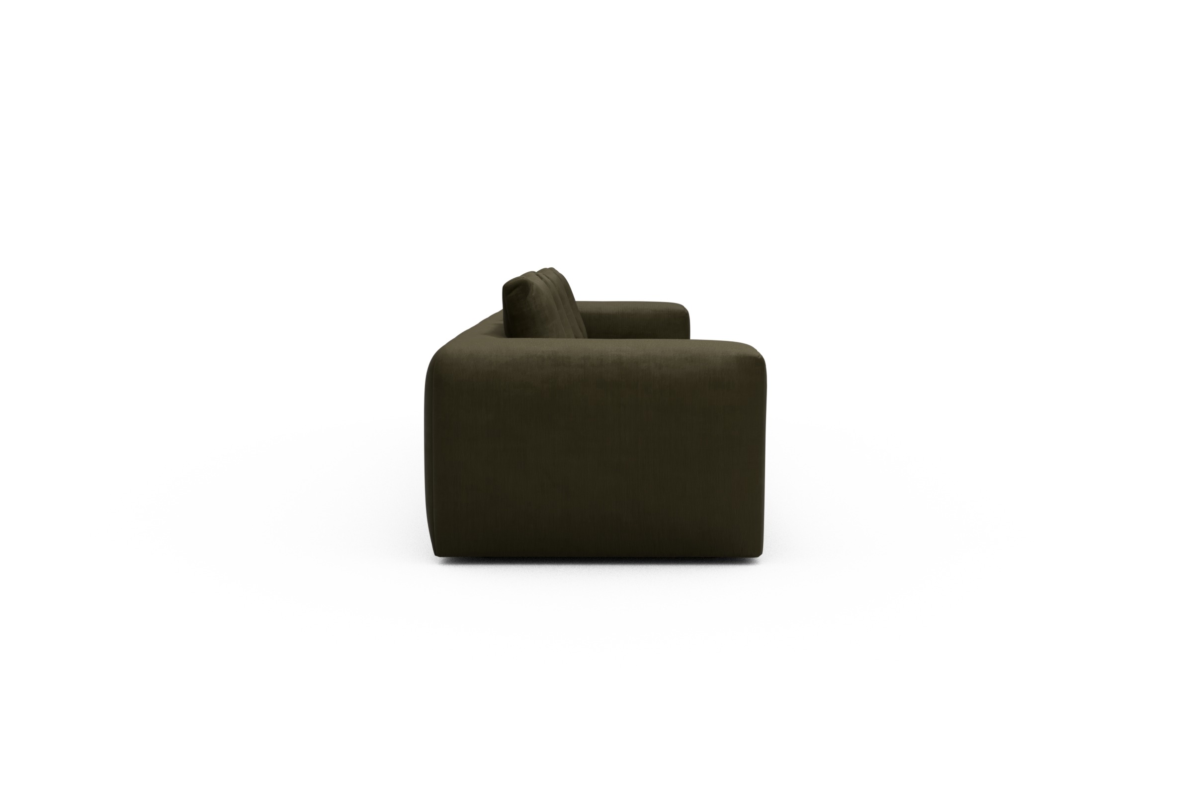 Sofa Modulares XXL Sofa Fred 5-Sitzer Cordufine-Pine-Green