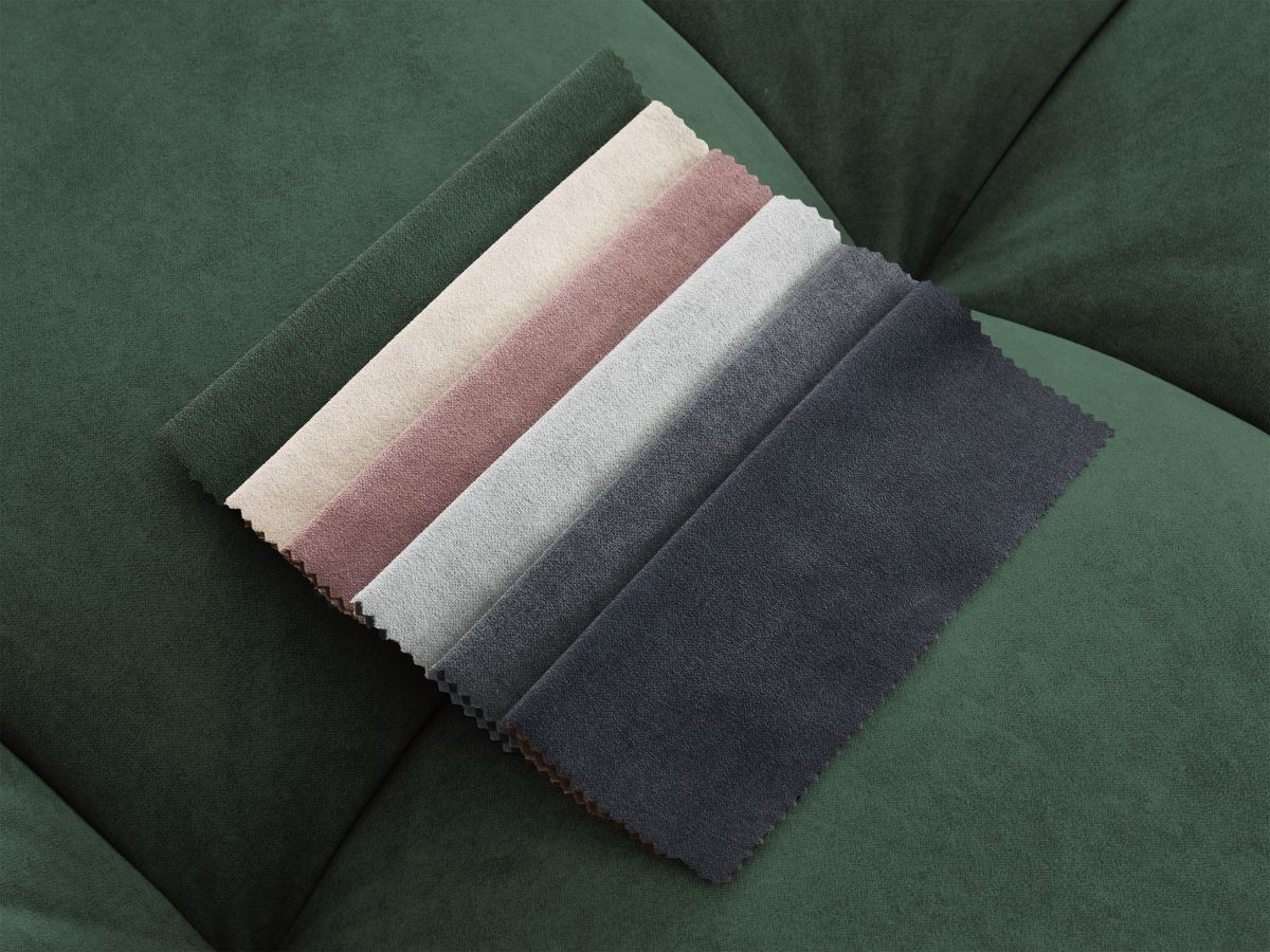 Bobochic Mont-blanc Ecksofa Samt Grün Ecke rechts