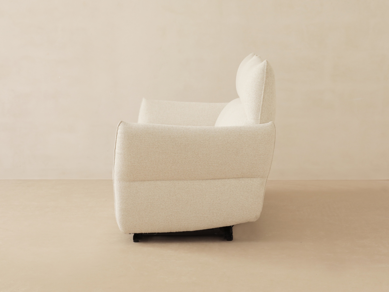 Micadoni Sofa Montgri 3-Sitzer Weiß