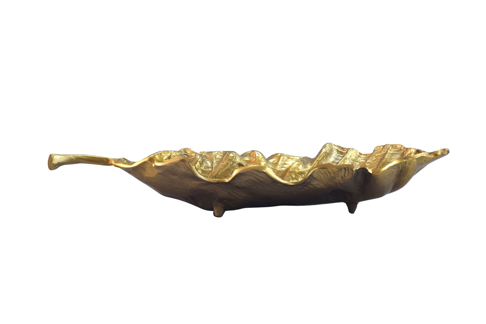 Dekoschale Tafjord Aluminium Gold 67 × 27 × 11 cm
