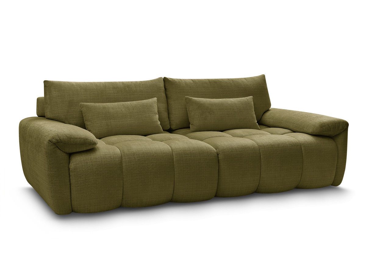 Bobochic Ivane Sofa 3-Sitzer Strukturstoff Grün