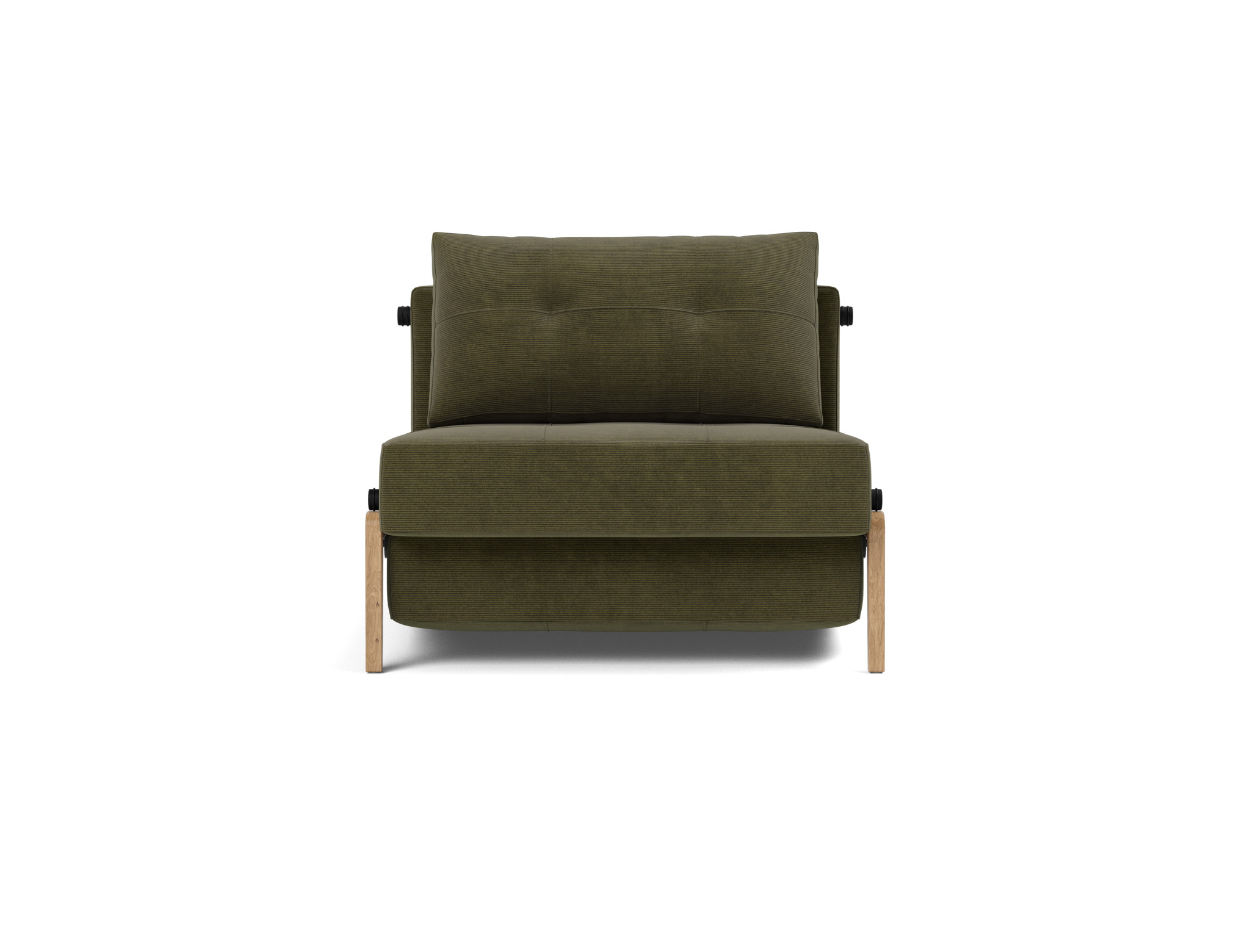 Schlafsessel Cubed 90 Kord Cordufine 316-Pine-Green Beine Eiche