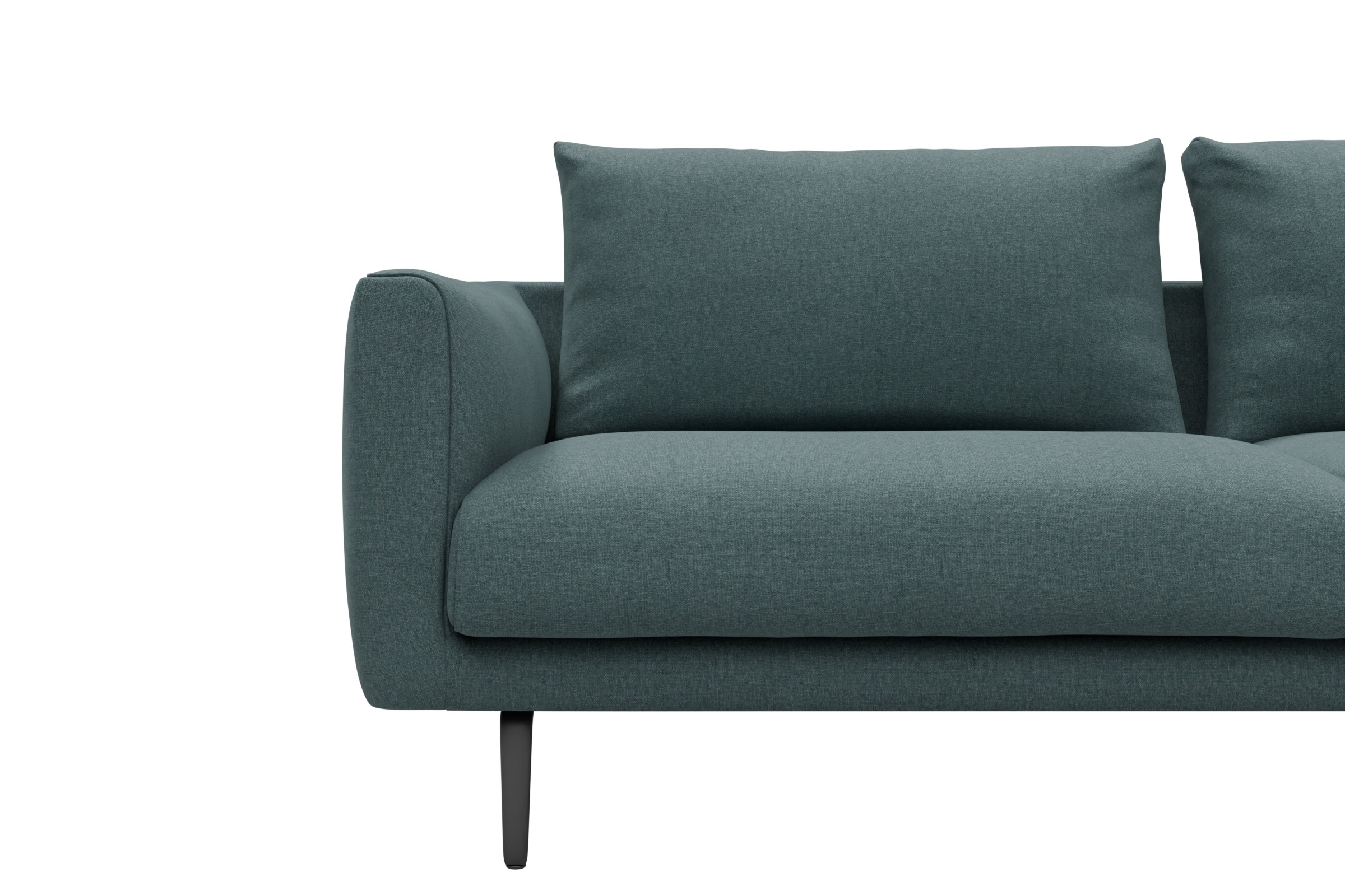 Ecksofa Karl Chaiselongue rechts mit 2,5-Sitzer Satya-Niagara