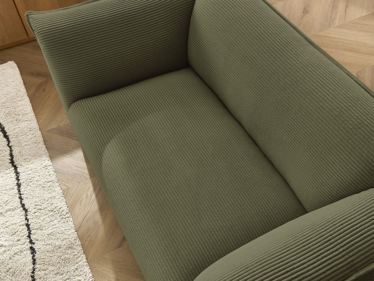 Bobochic Giorgia Sofa 2-Sitzer Cordsamt Grün