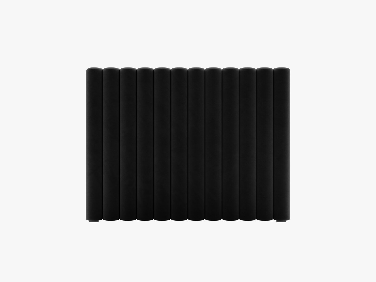 Micadoni Mistero Samtiger Kopfteil 80 cm Samt Paris Schwarz 120x95