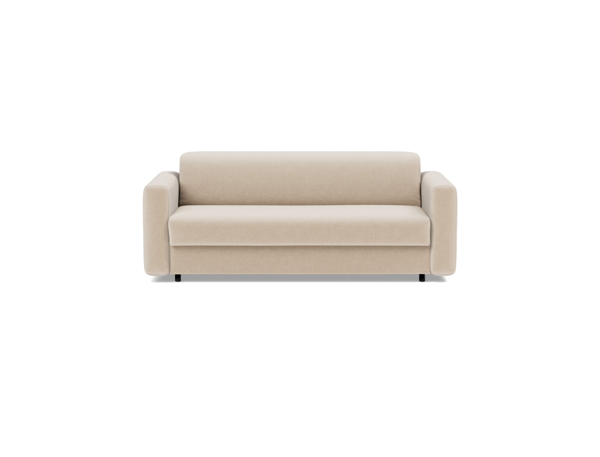 Schlafsofa Killian mit Taschenfederkernmatratze 140 Chenille Esina 410-Almond-Beige
