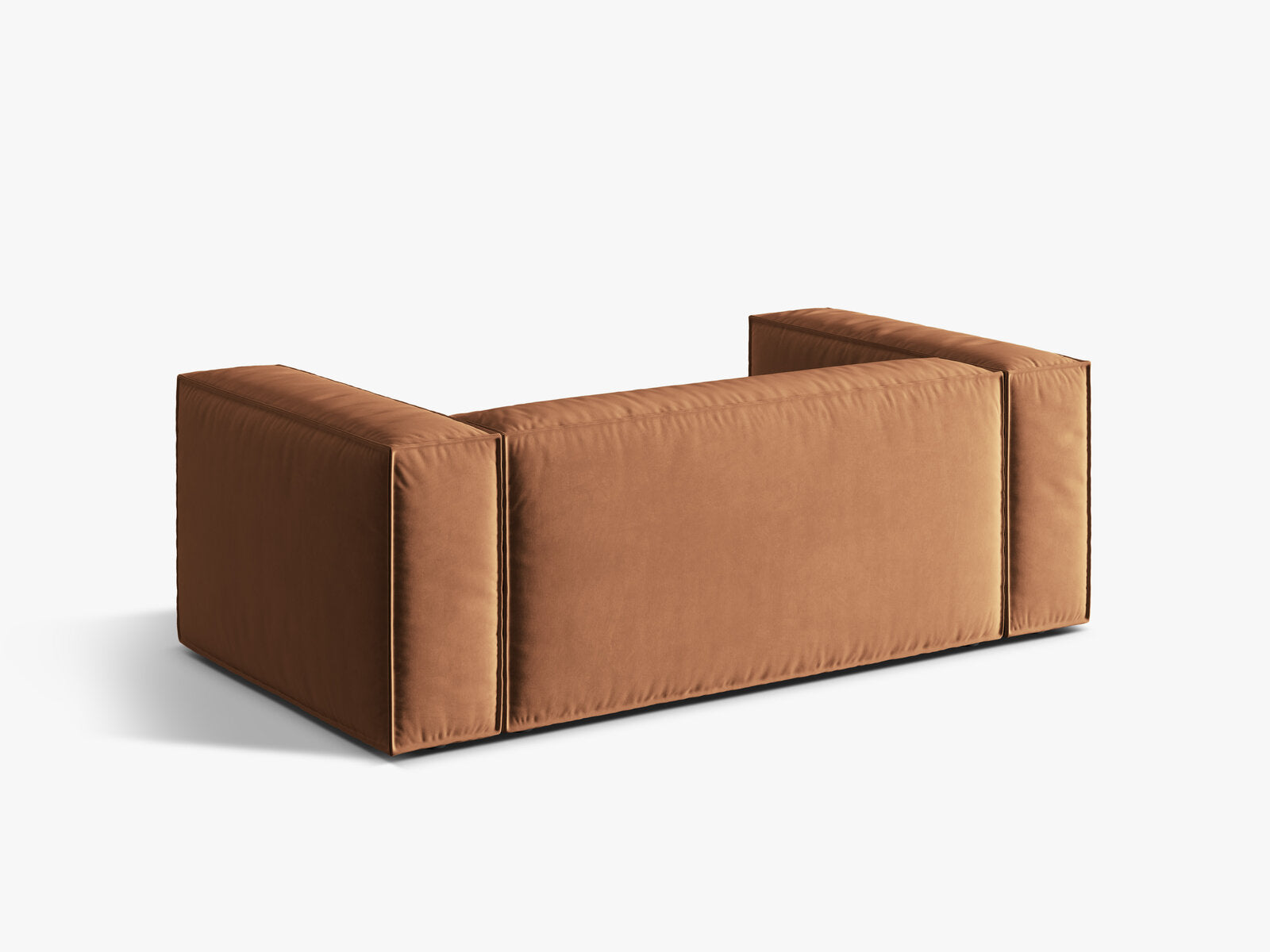 Micadoni Sofa Nuria 2-Sitzer Samt Honig