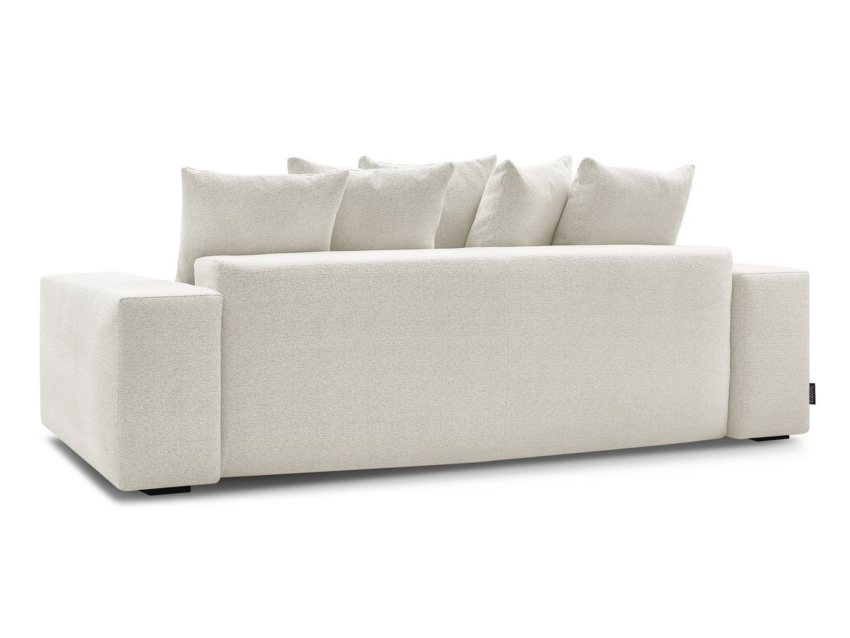 Bobochic Voltaire Sofa 3-Sitzer 280 × 124 cm Melange-Stoff Weiß
