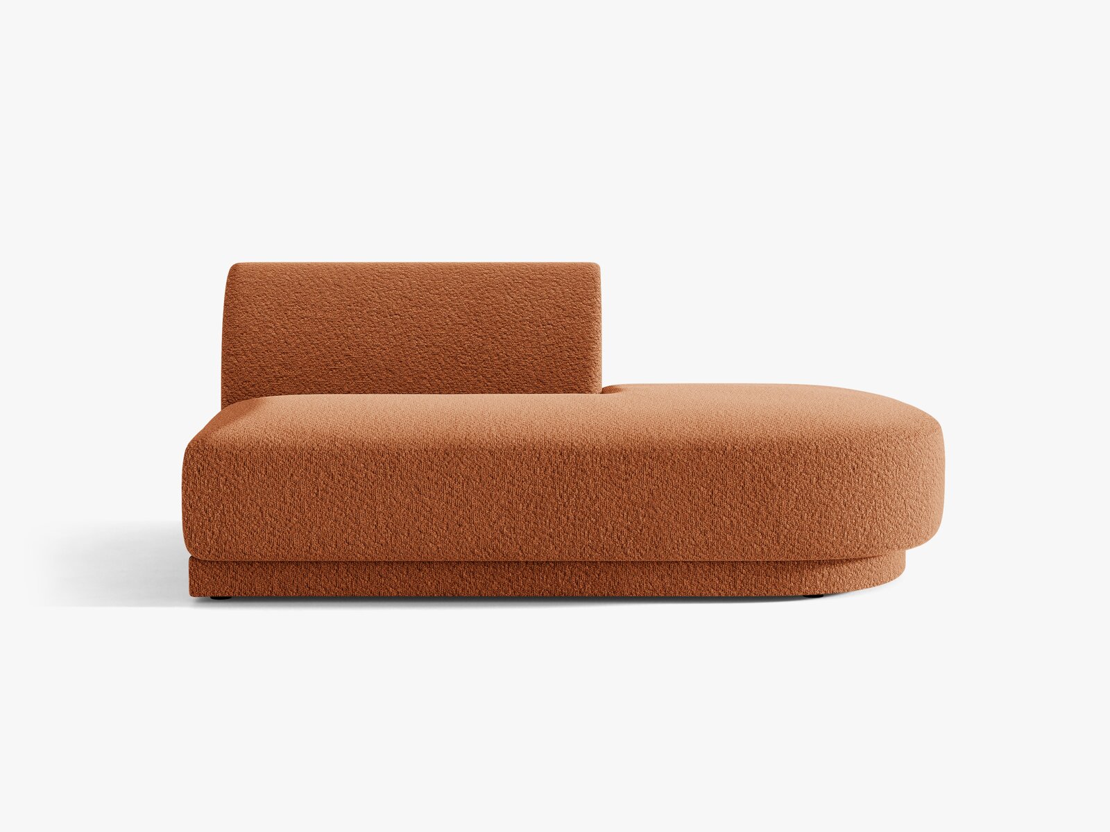Micadoni 2-Sitzer Sitzmodul offen Miley Boucle Baloo Terrakotta Rechts