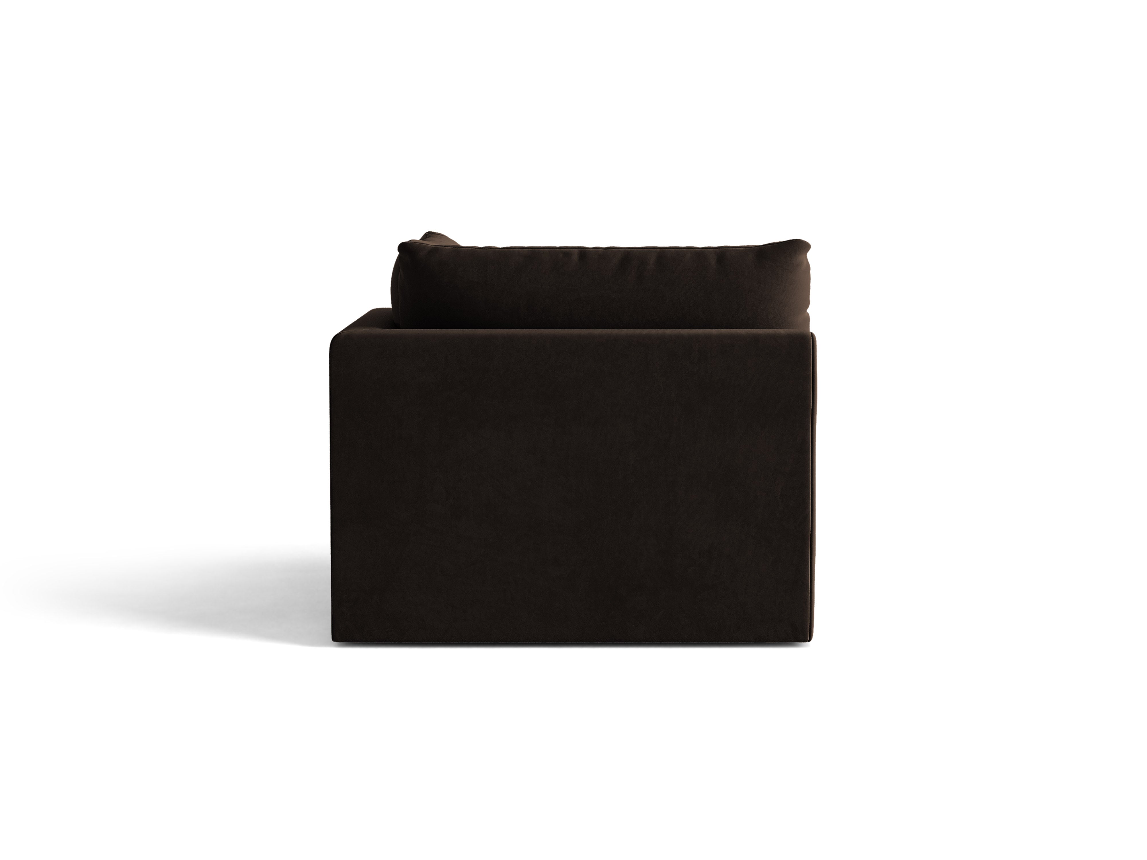 Micadoni Symmetrisches Eckmodul Bloom Samt Bluvel Dunkelbraun