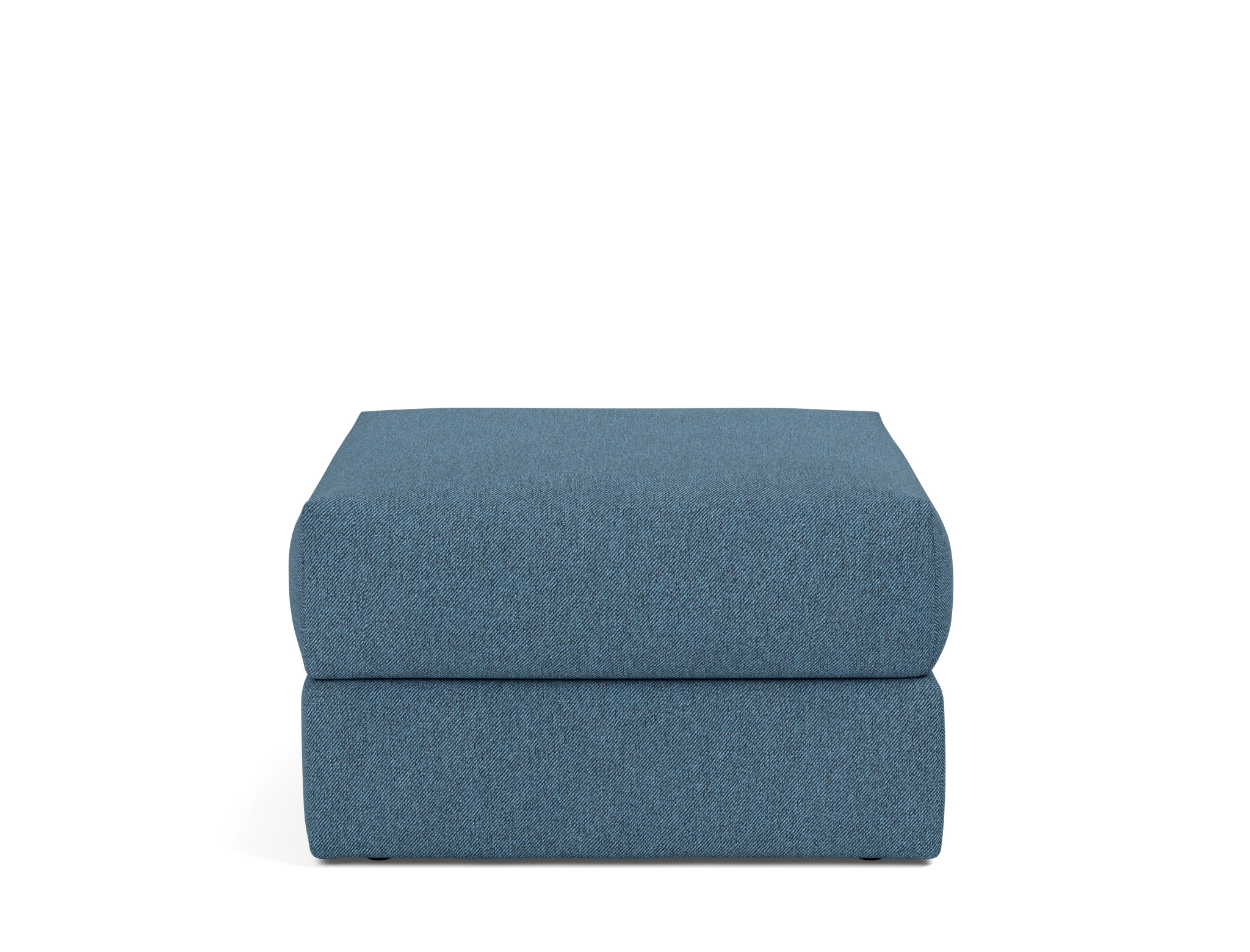 Hocker Cornila Strukturierter Stoff Weda 302-Weda-Blue