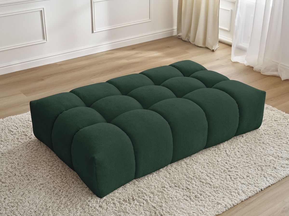 Bobochic Everest Pouf 166 × 100 cm Strukturstoff Grün