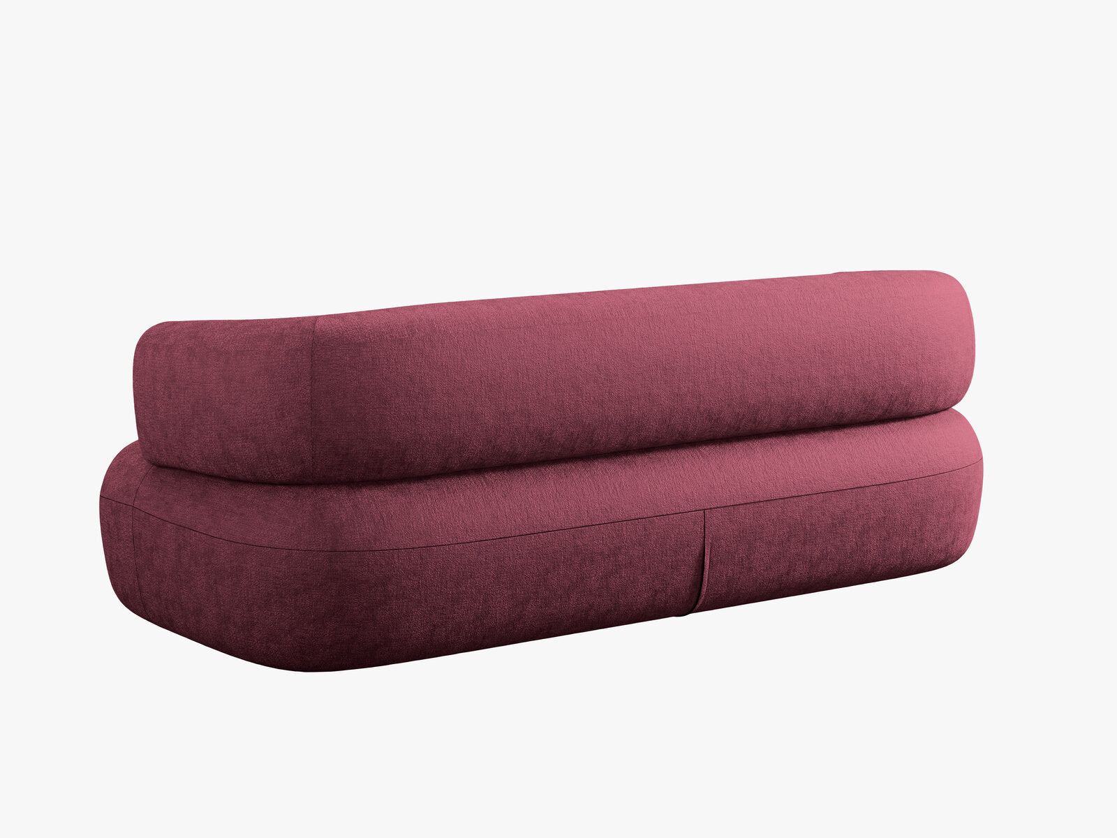 Micadoni Sofa Jenny 2-Sitzer Chenille Perfect Harmony Kirschholz