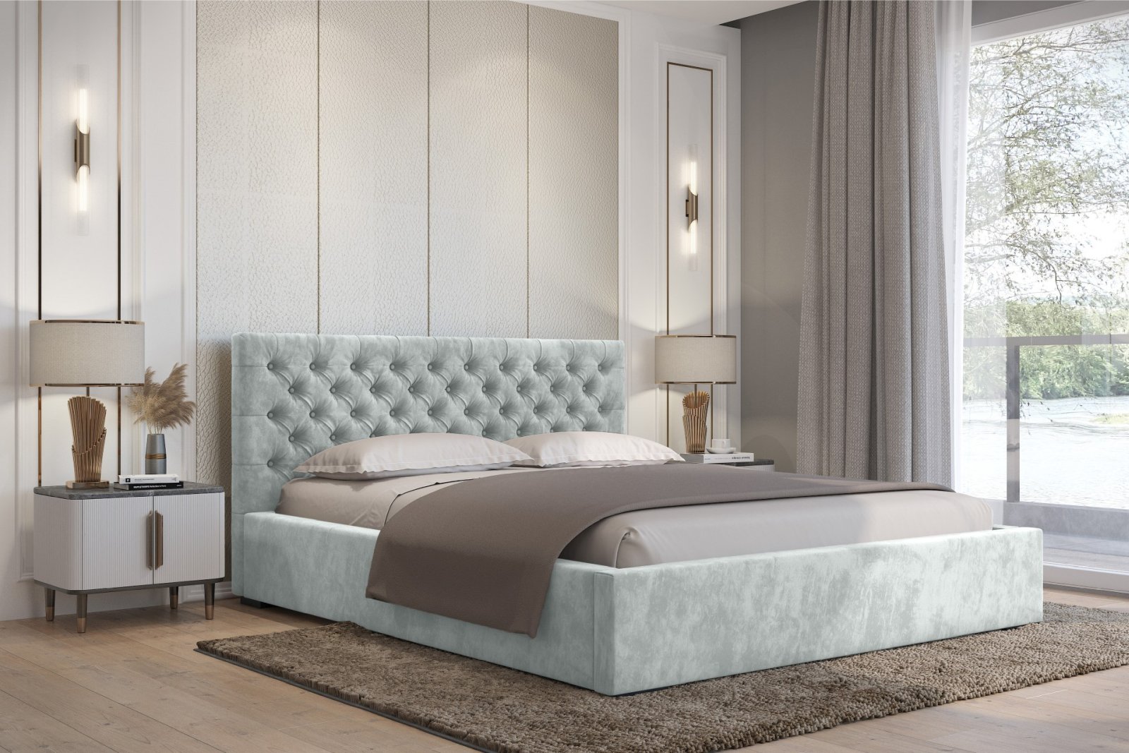 Polsterbett SENTO-I Magic-Velvet 180 mit Holzrahmen Magic-Velvet 2247 moebelfaktor