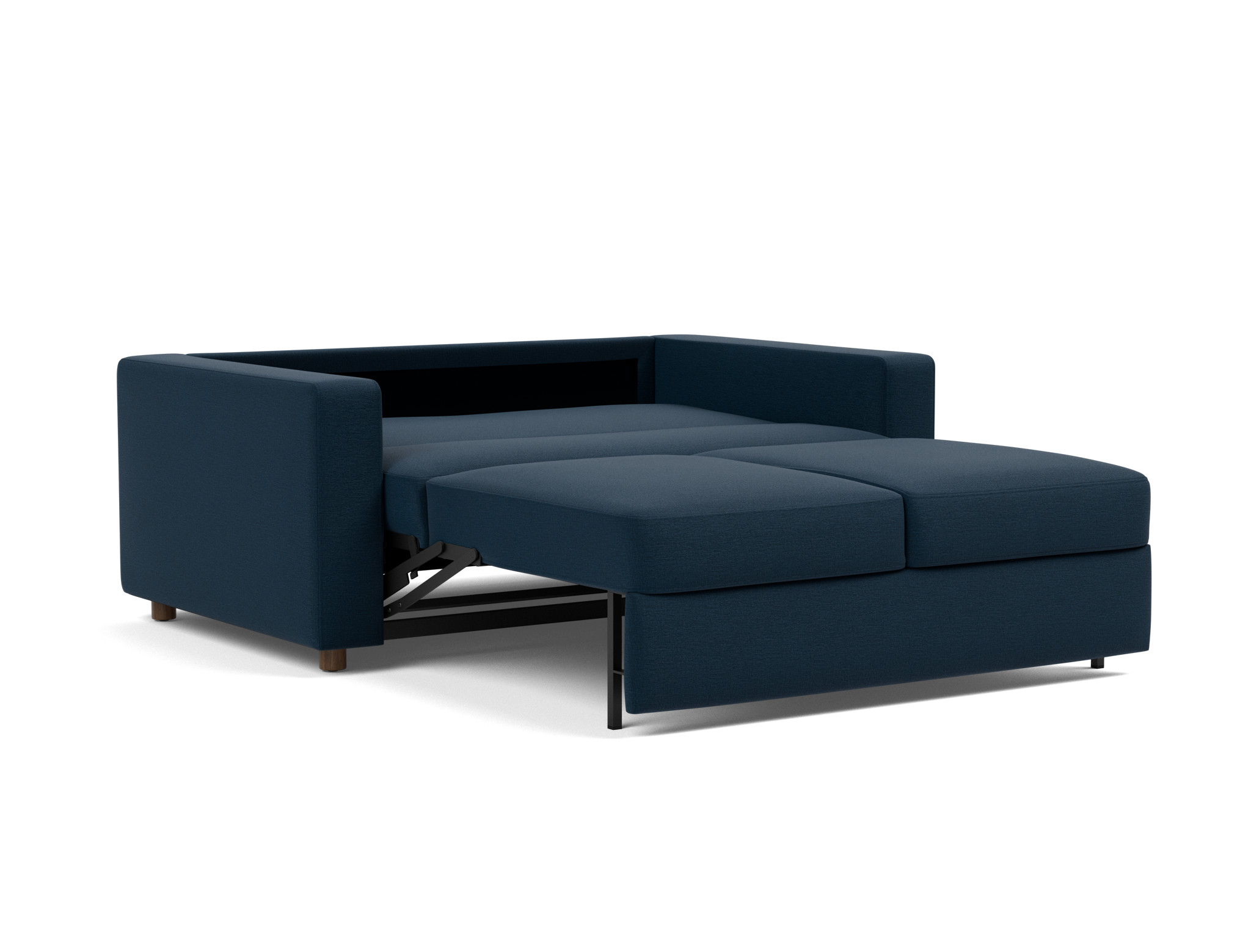 Schlafsofa Neah mit Standard-Armlehnen 140 Flachgewebe Mixed Dance 528-Blue
