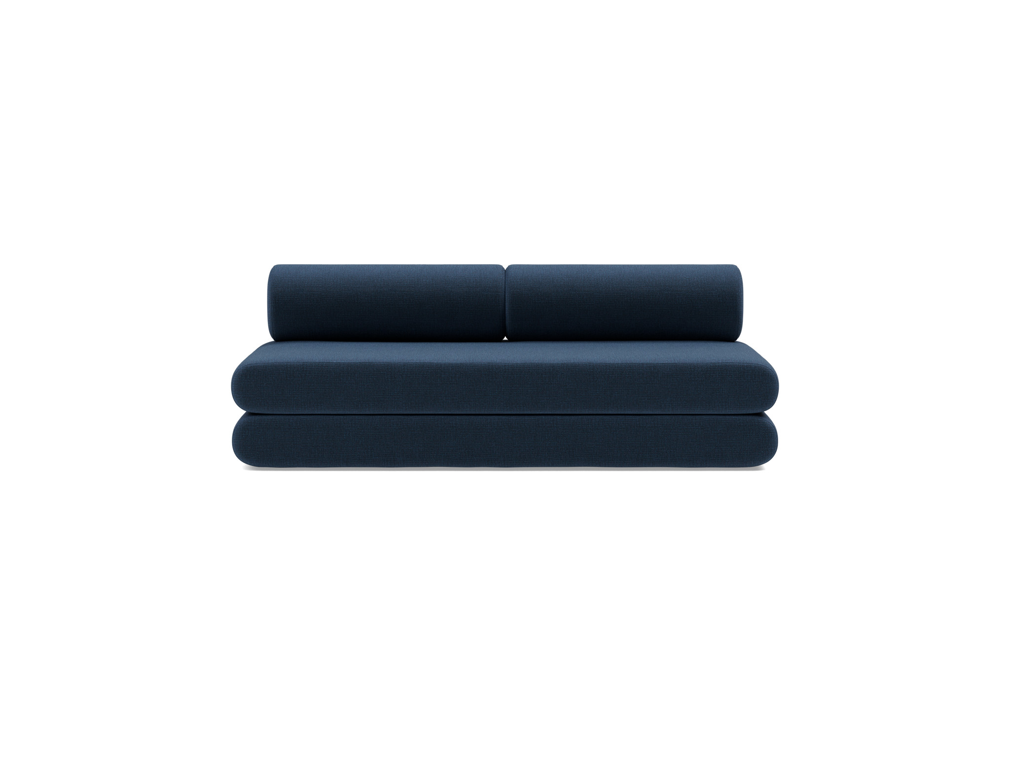 Tagesbett Circlus mit Rückenrollen Chenille Esina 414-Indigo-Blue