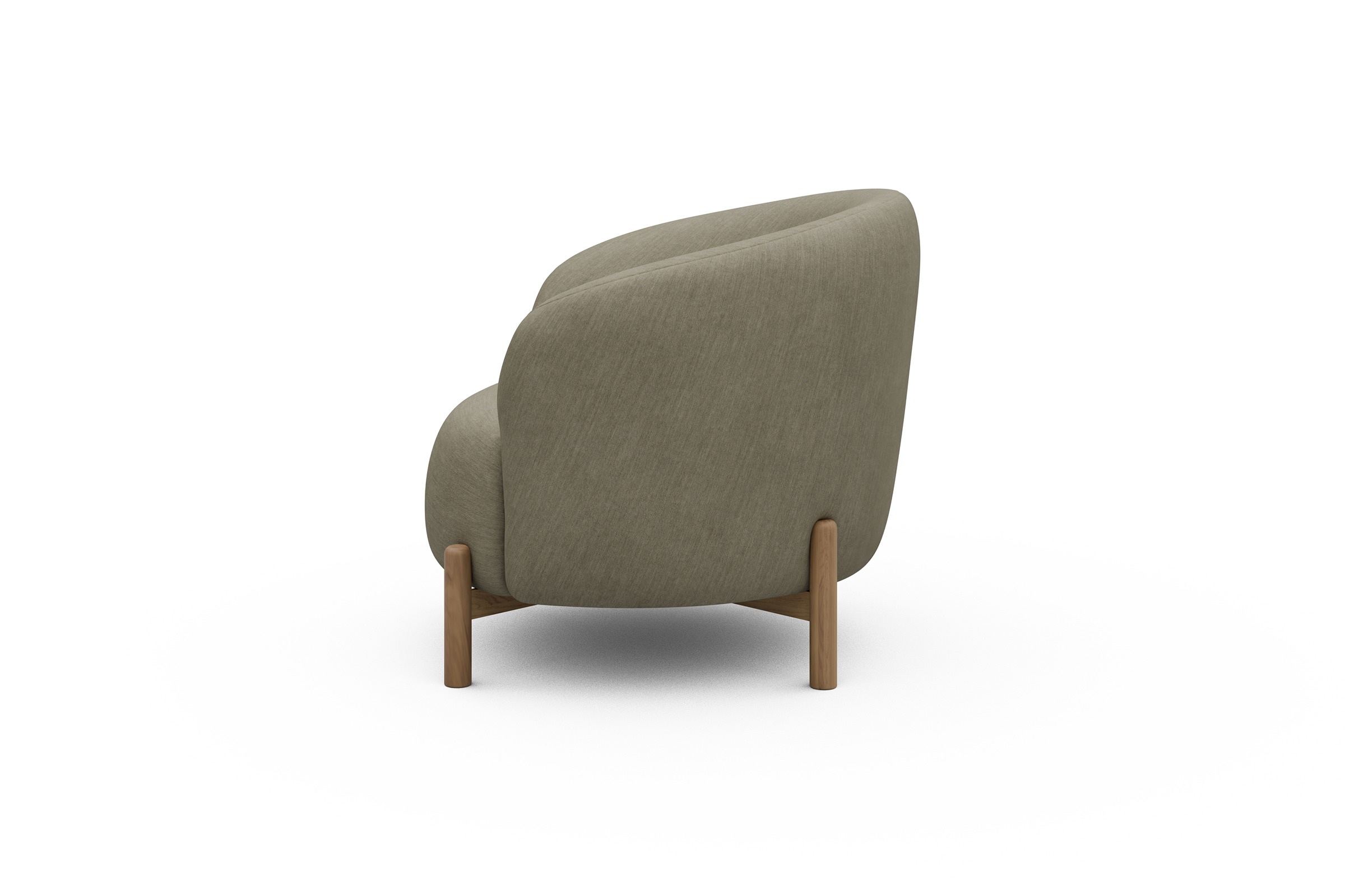 Sessel Ronda Holzbeine Eiche Natur Vivus-Dusty-Sand