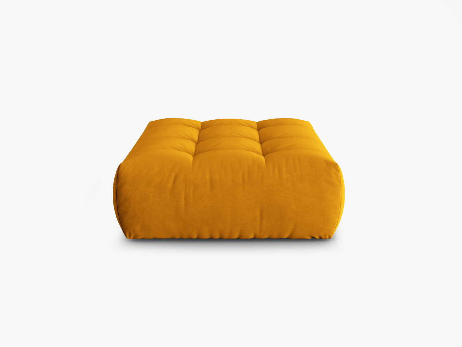 Micadoni Hocker Bloom 1-Sitzer Samt Gelb