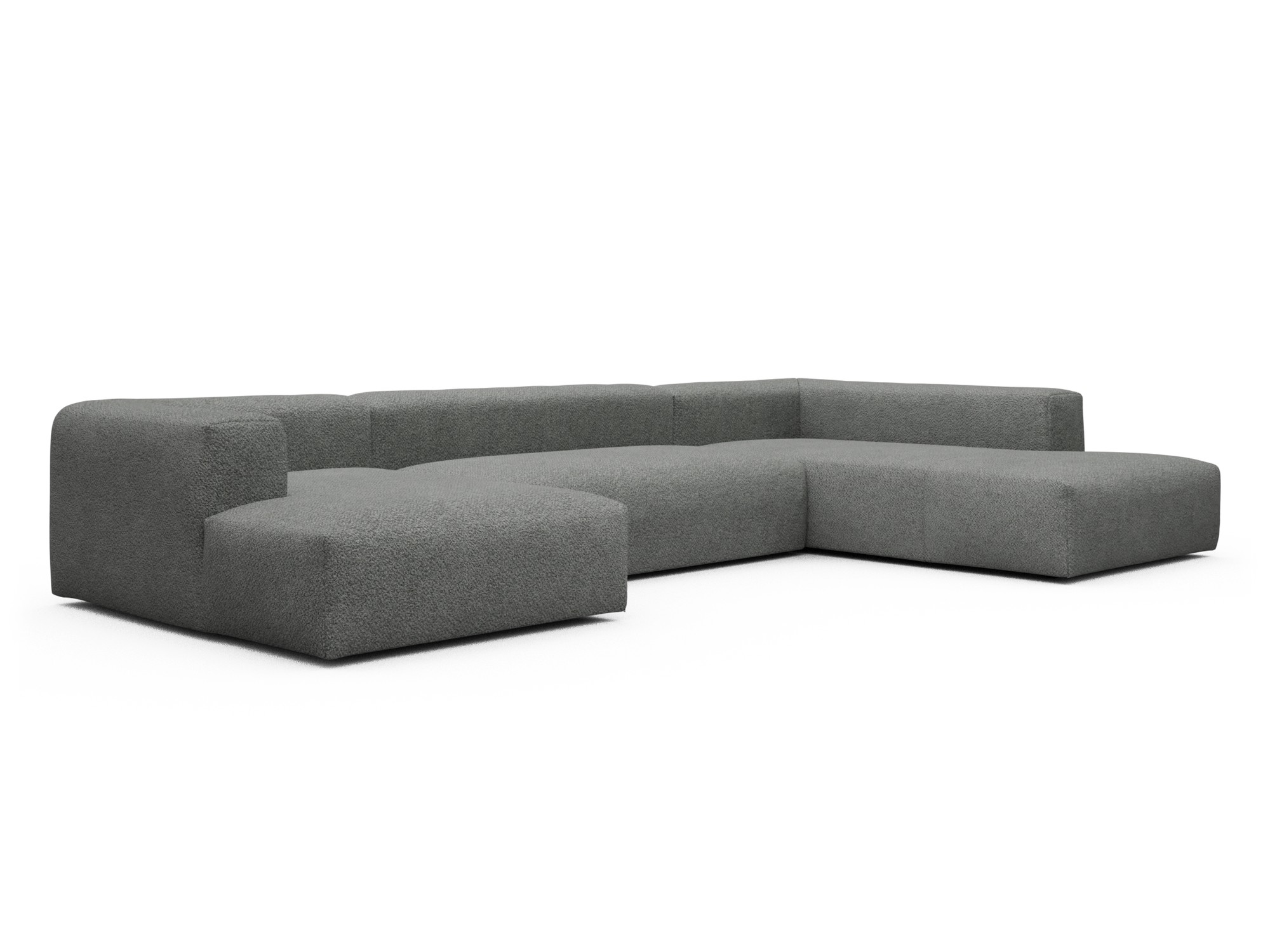 Skandi Home Wohnlandschaft Fred Relax-Ecke rechts mit 2-Sitzer und Chaiselongue links Vanora-Warm-Grey moebelfaktor