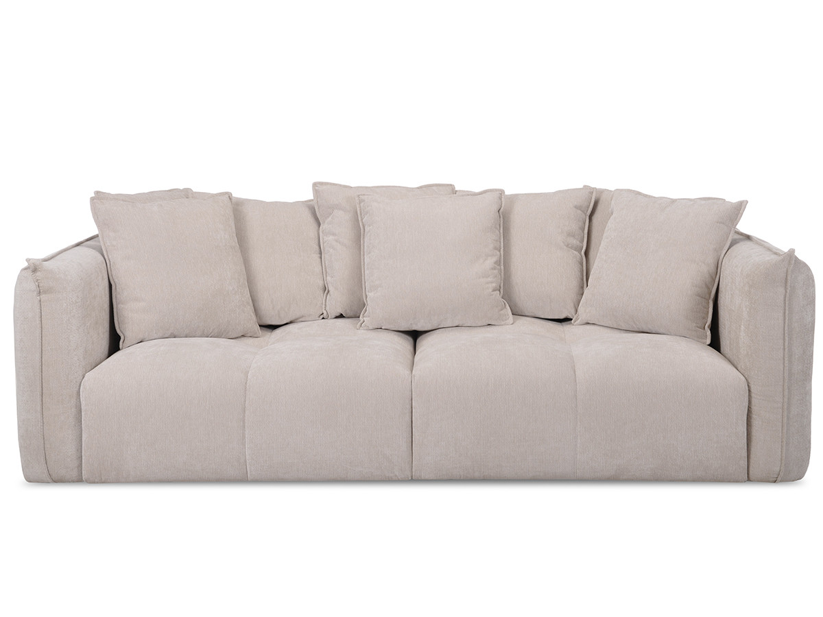 Bobochic Harlem Sofa 3-Sitzer Stoff Beige