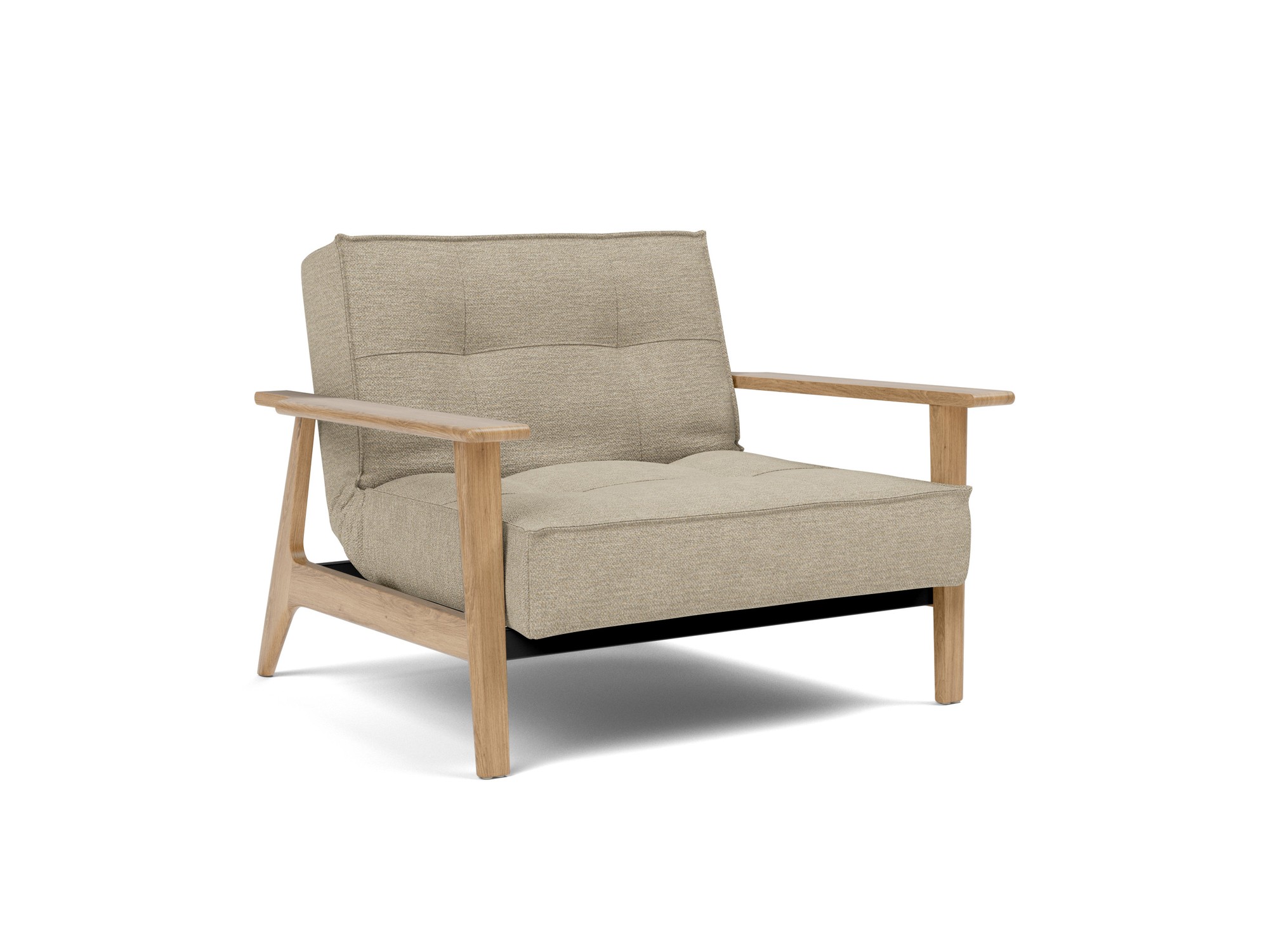Sessel Splitback Frej Strukturierter Stoff Taura 356-Sand