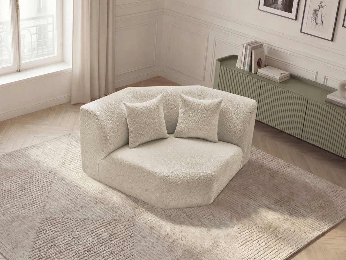 Bobochic Anda Sofa 2-Sitzer Chenille Beige