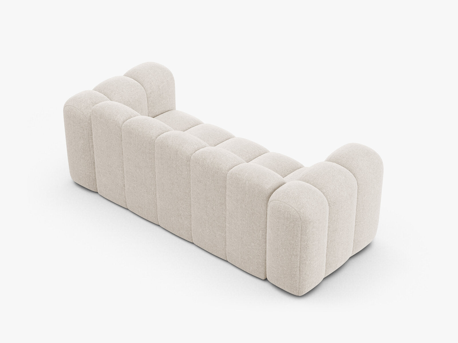 Micadoni Sofa Lupine 2-Sitzer Chenille Eden Helles Beige