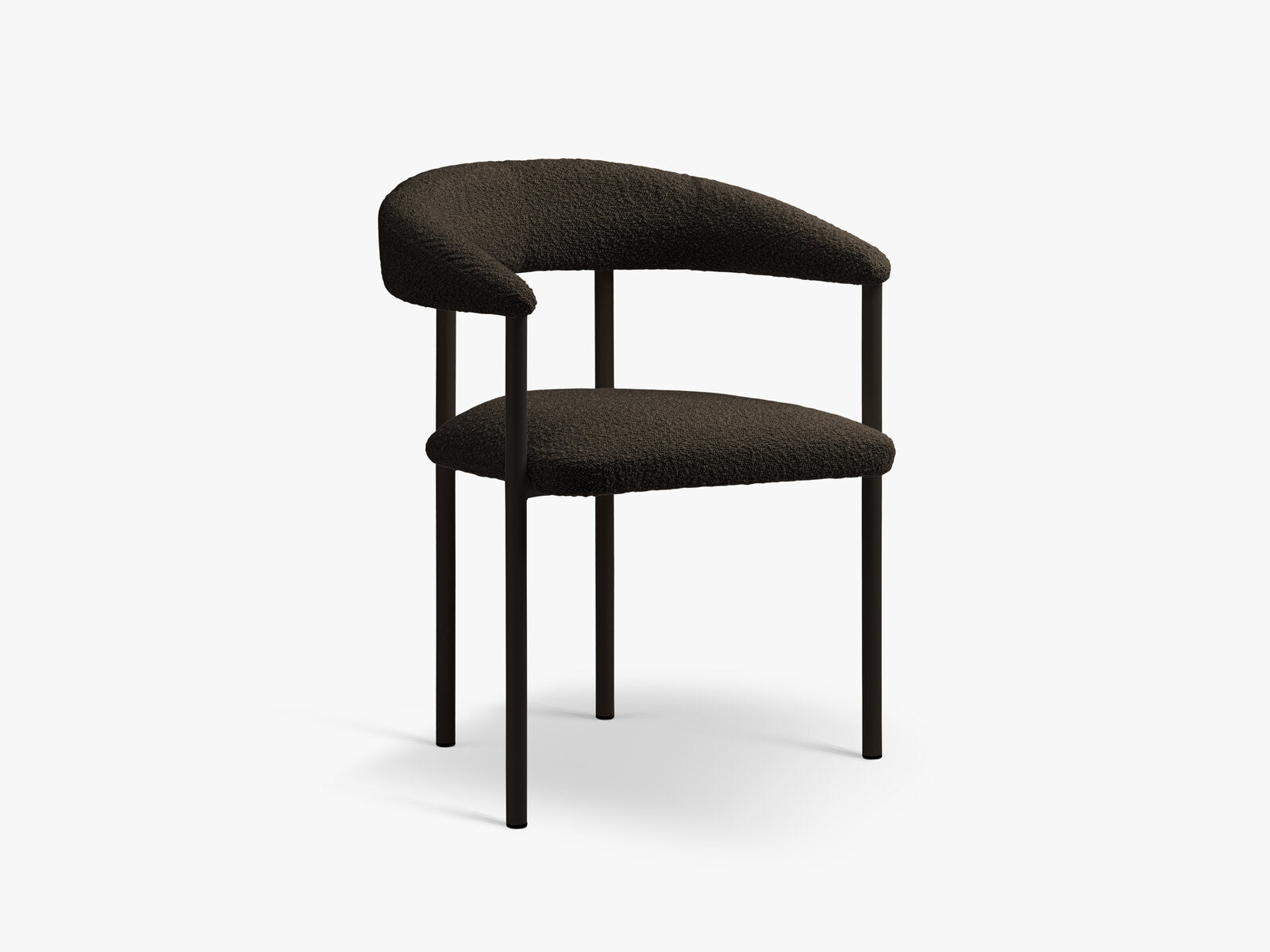 Micadoni Stuhl Lea Boucle Baloo Braun Black