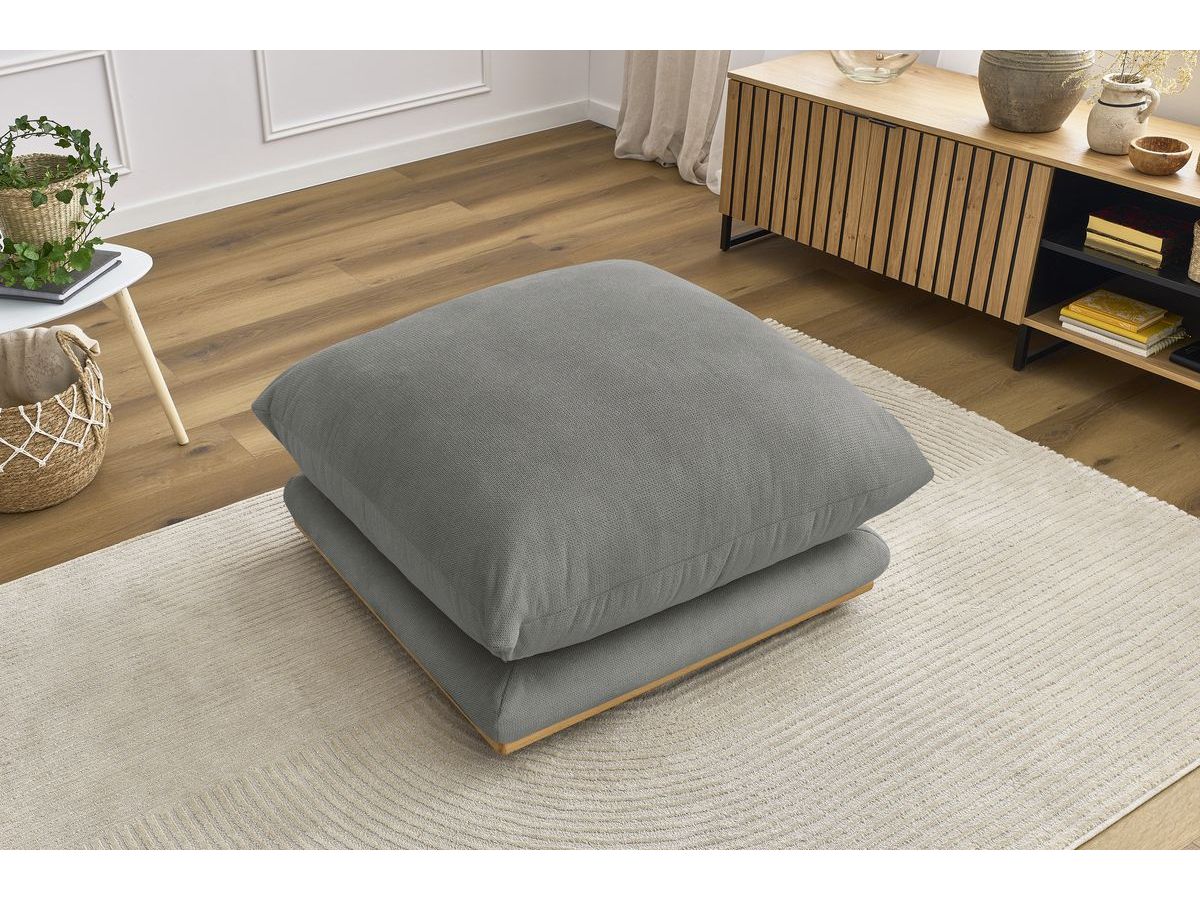 Bobochic Ernest Pouf Stoff Dunkelgrau