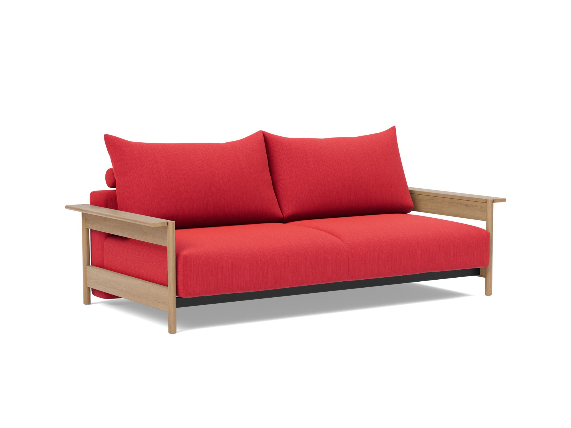 Schlafsofa Malloy Wood Flachgewebe Elegance 511-Red