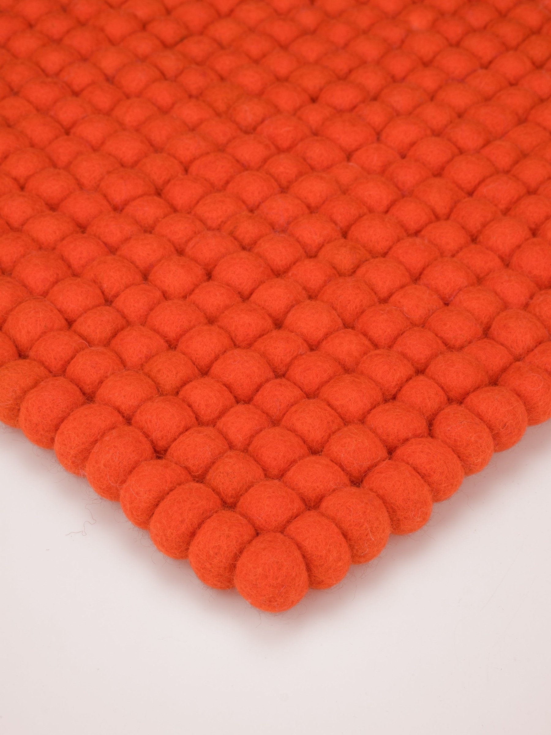 myfelt Mats Filzkugel-Sitzauflage Rotorange 36 x 36 cm