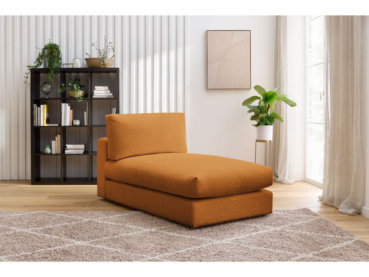 Bobochic Paris Méridienne-Modul Bouclé-Stoff Gelb