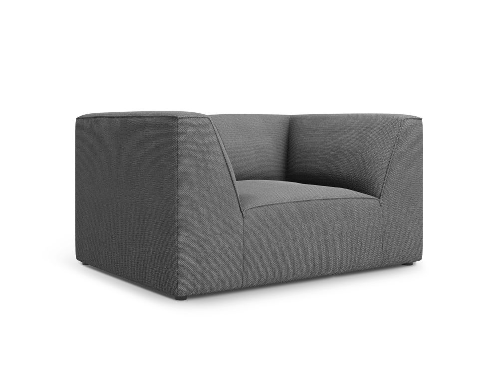 Cosmopolitan Design Sessel Siena Strukturierter Stoff Ottawa Grau