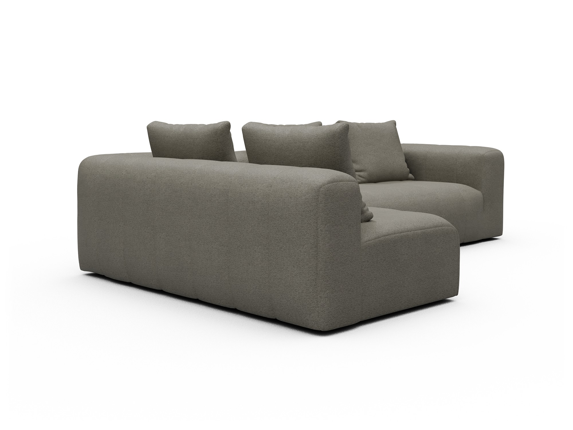 Hugo 2x 2,5-Sitzer Armlehne rechts Denari-Warm-Grey moebelfaktor