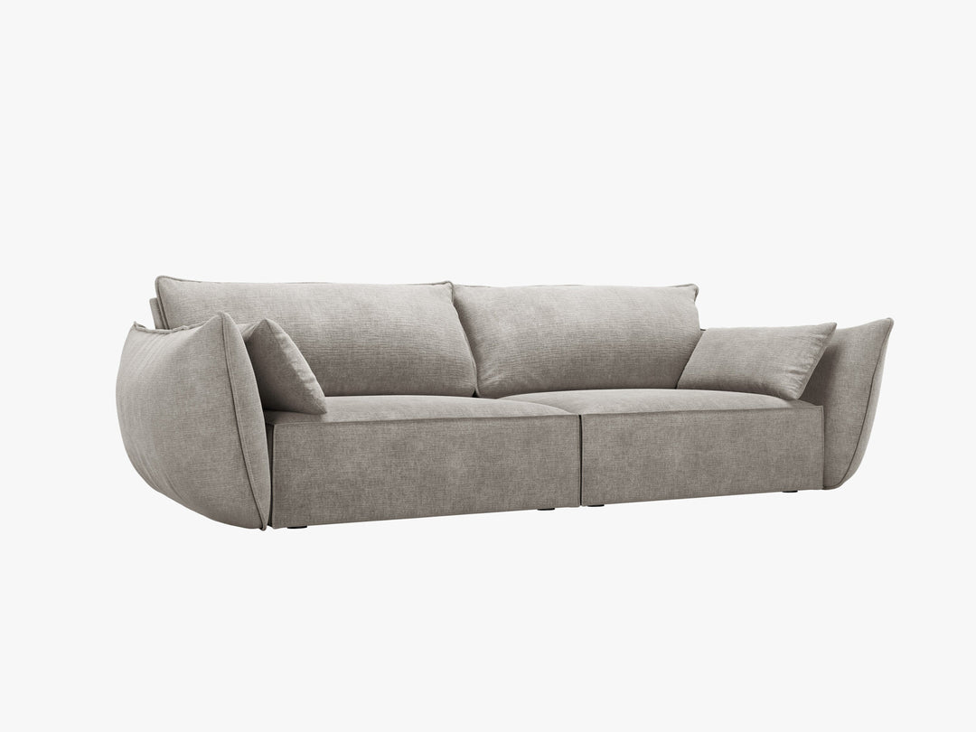 Micadoni Sofa Kaelle 3-Sitzer Chenille Over The Horizon Hellgrau