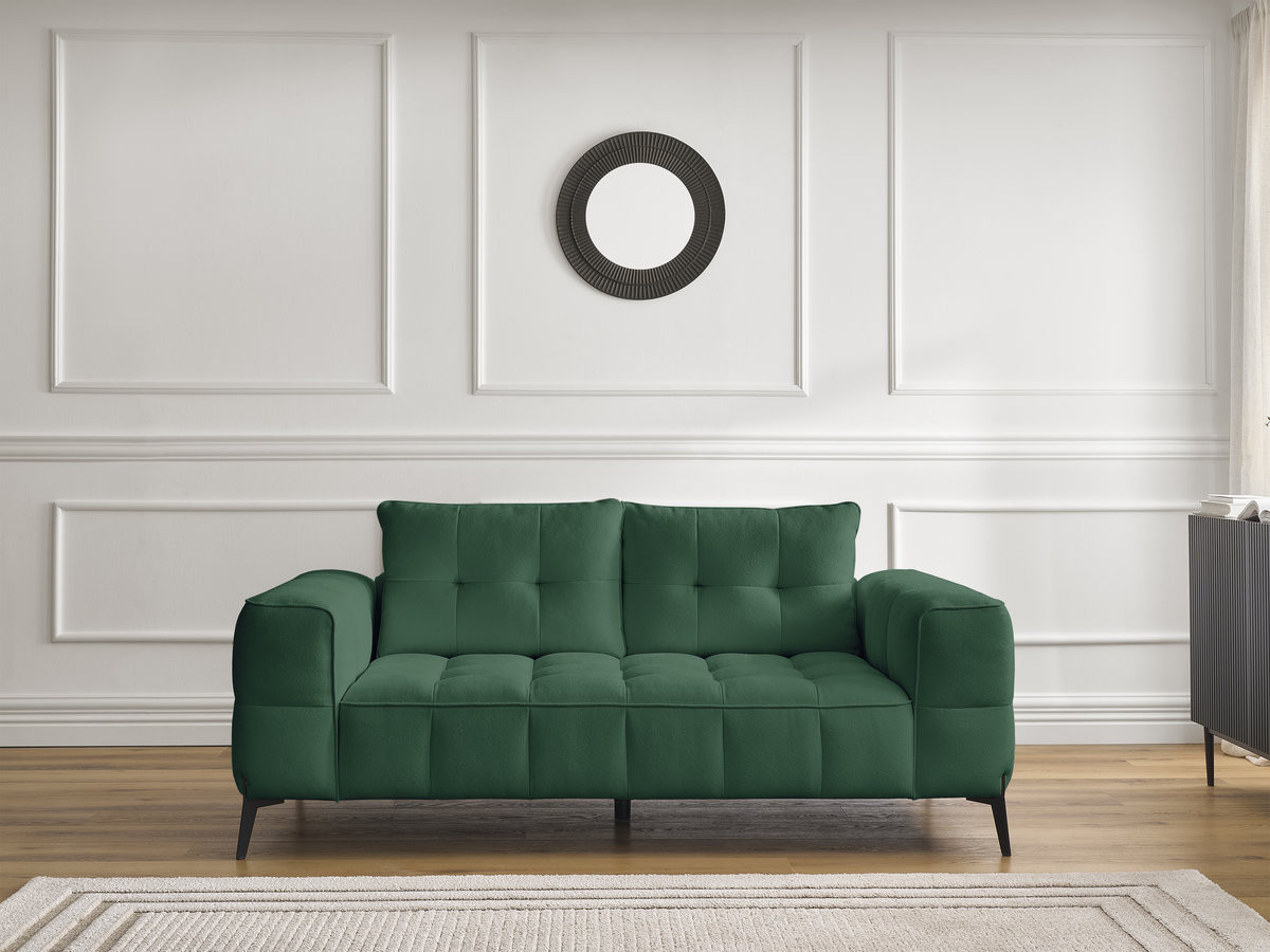 Bobochic Anis Sofa 2-Sitzer Strukturstoff Grün